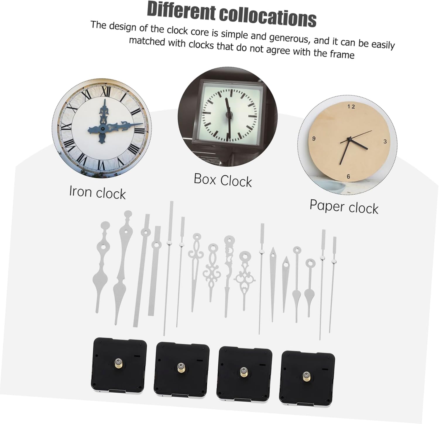 Ethzzle Analog Clock Mechanism Set