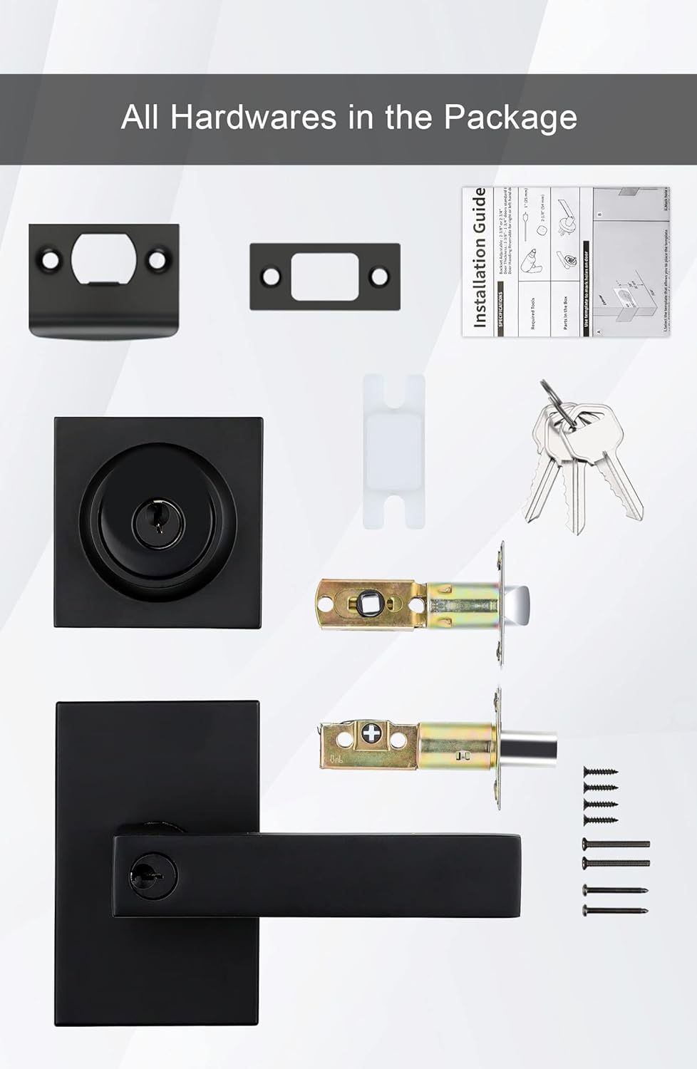 GoldenWarm Door Lock Set with Deadbolt