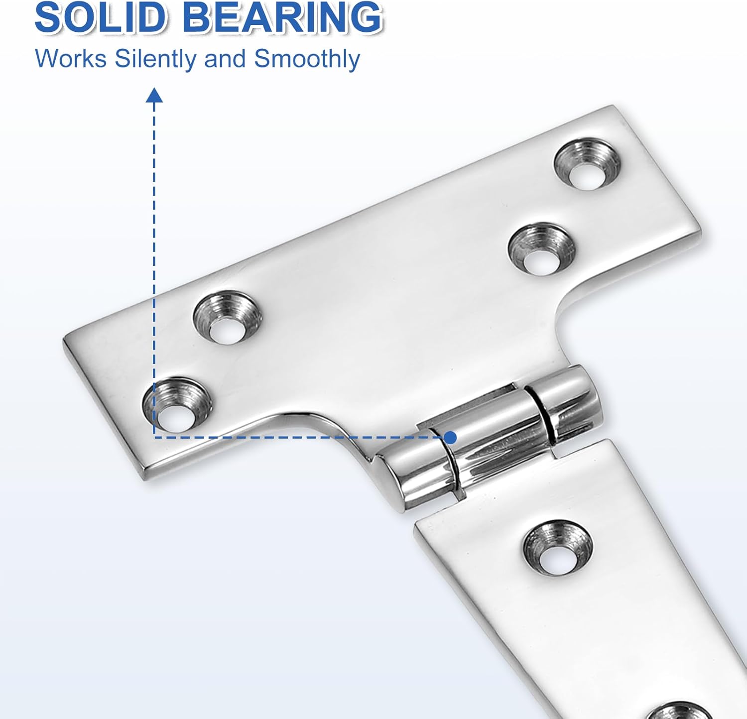 UXCell 2-Piece T-Strap Door Hinges