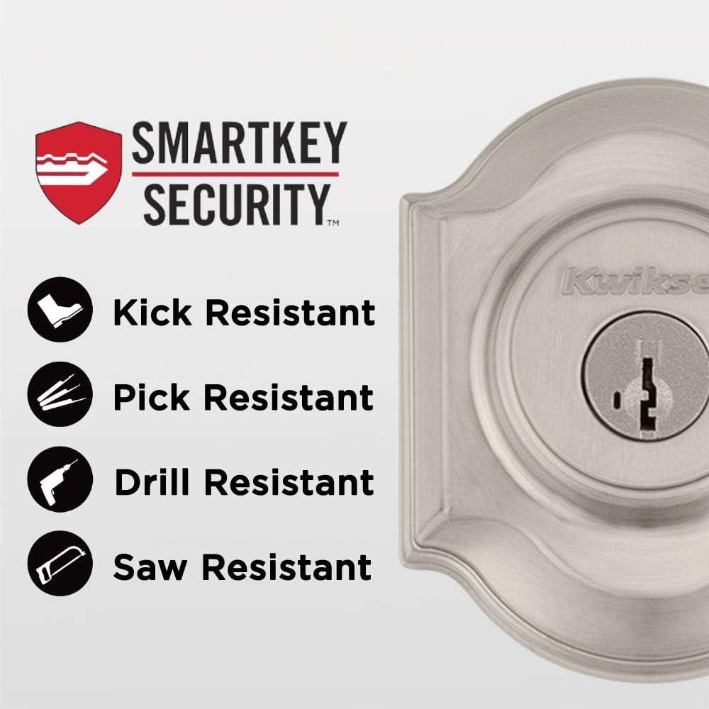 Kwikset Front Door Handle Set with SmartKey Deadbolt Set