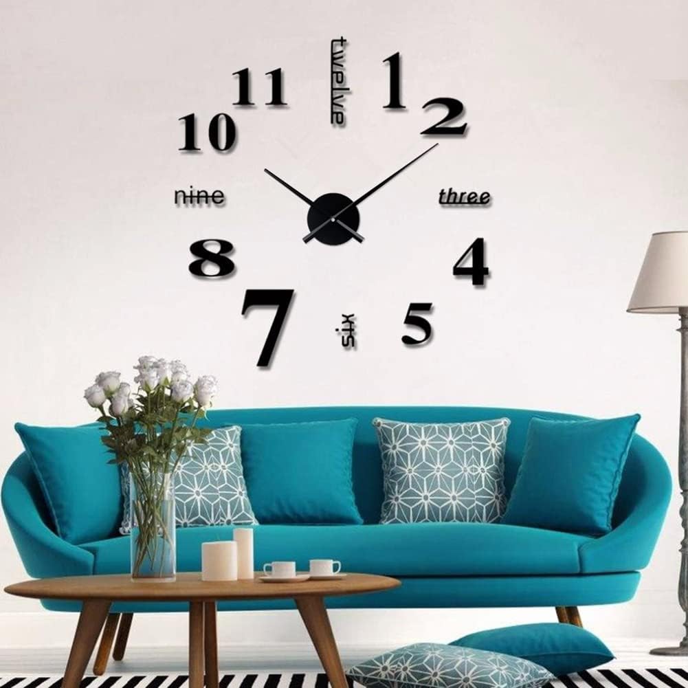 Eforcase 3D Clock Hands Modern Wall Clock Decorations