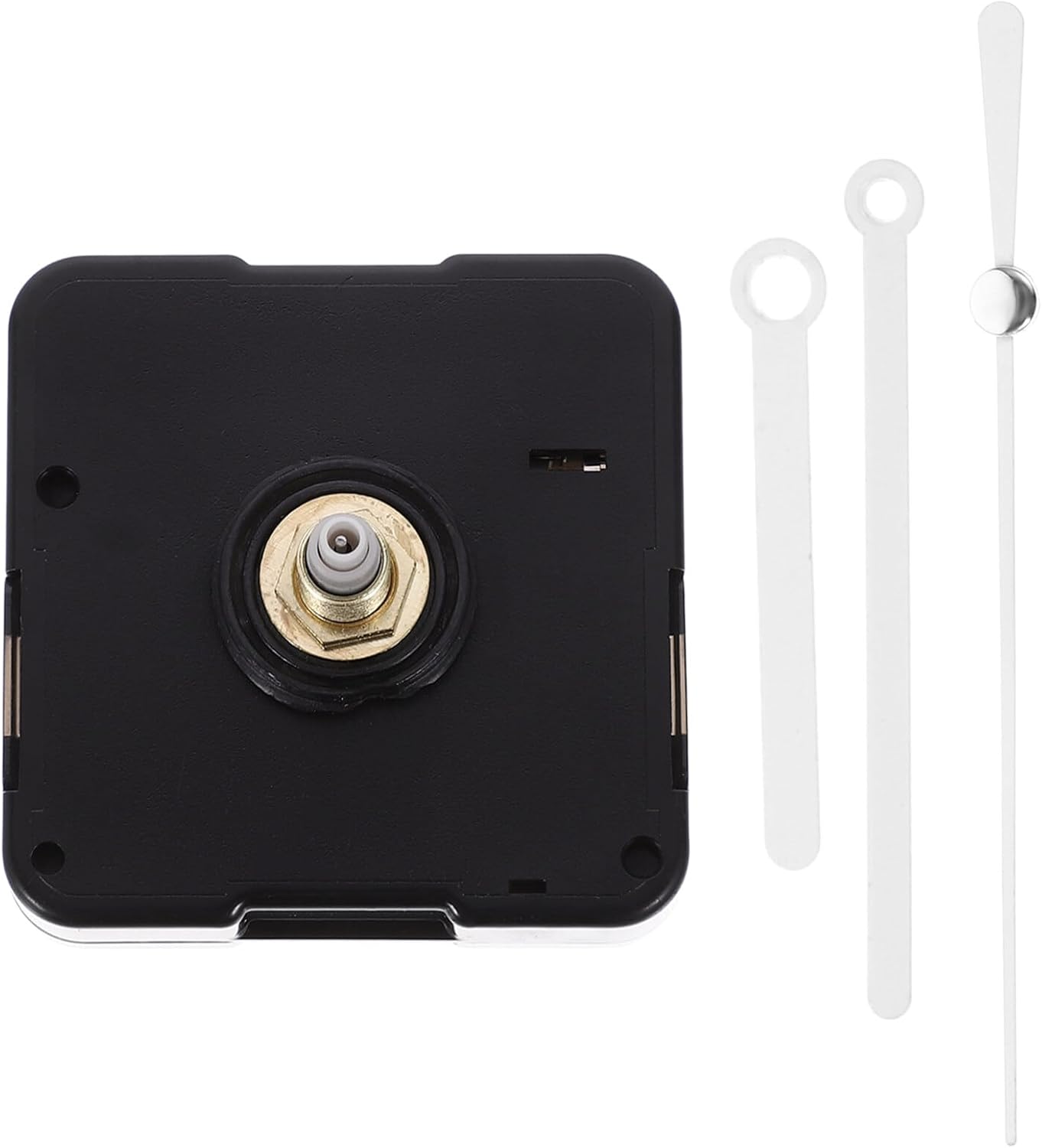 UOnlyTech DIY Wall Clock Mechanism Replacement Kit - White Plastic Mute Hands Movement