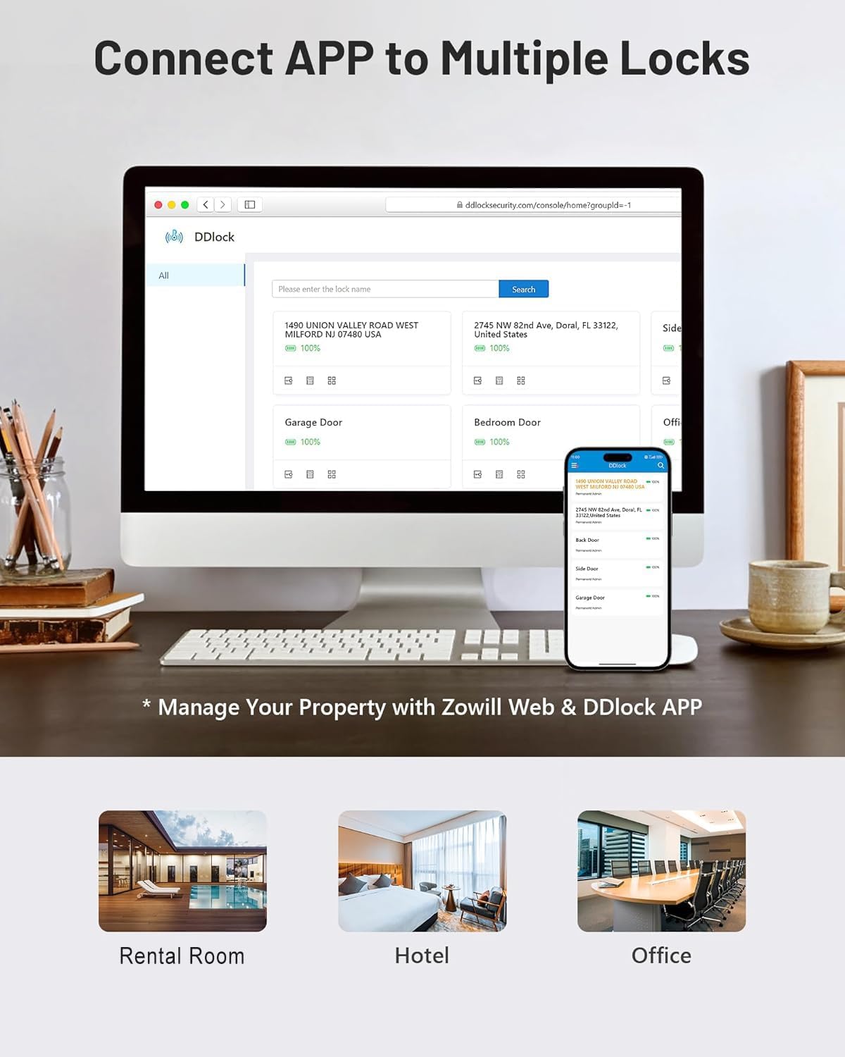 Zowill Smart Door Lock with Fingerprint Entry
