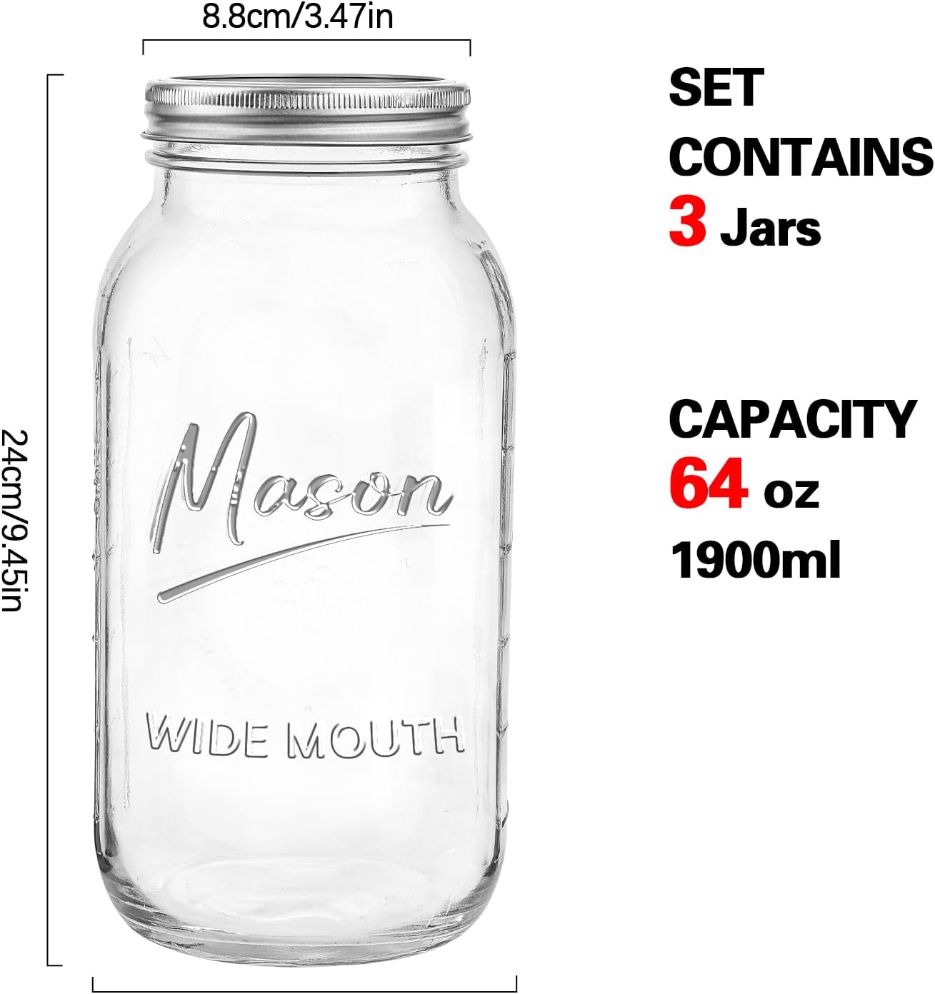 Mason Jars for Canning and Storage