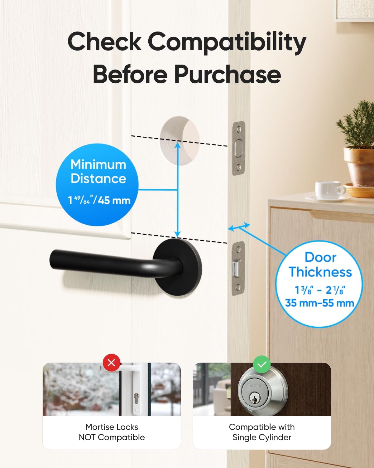 Eufy Security Smart Lock C220 with Fingerprint Entry 8-Month Battery