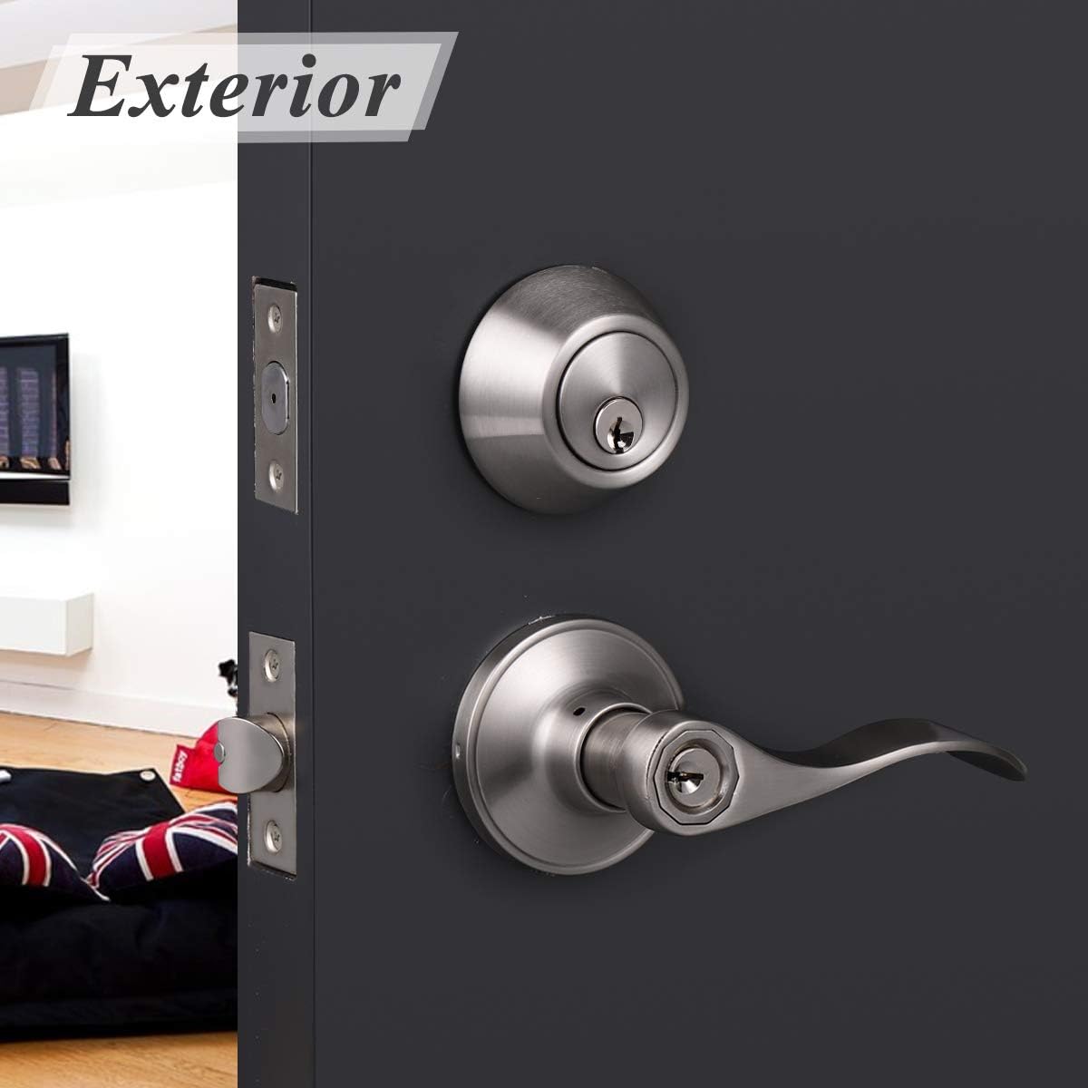 Probrico Door Handles Set - 6 Piece Pack