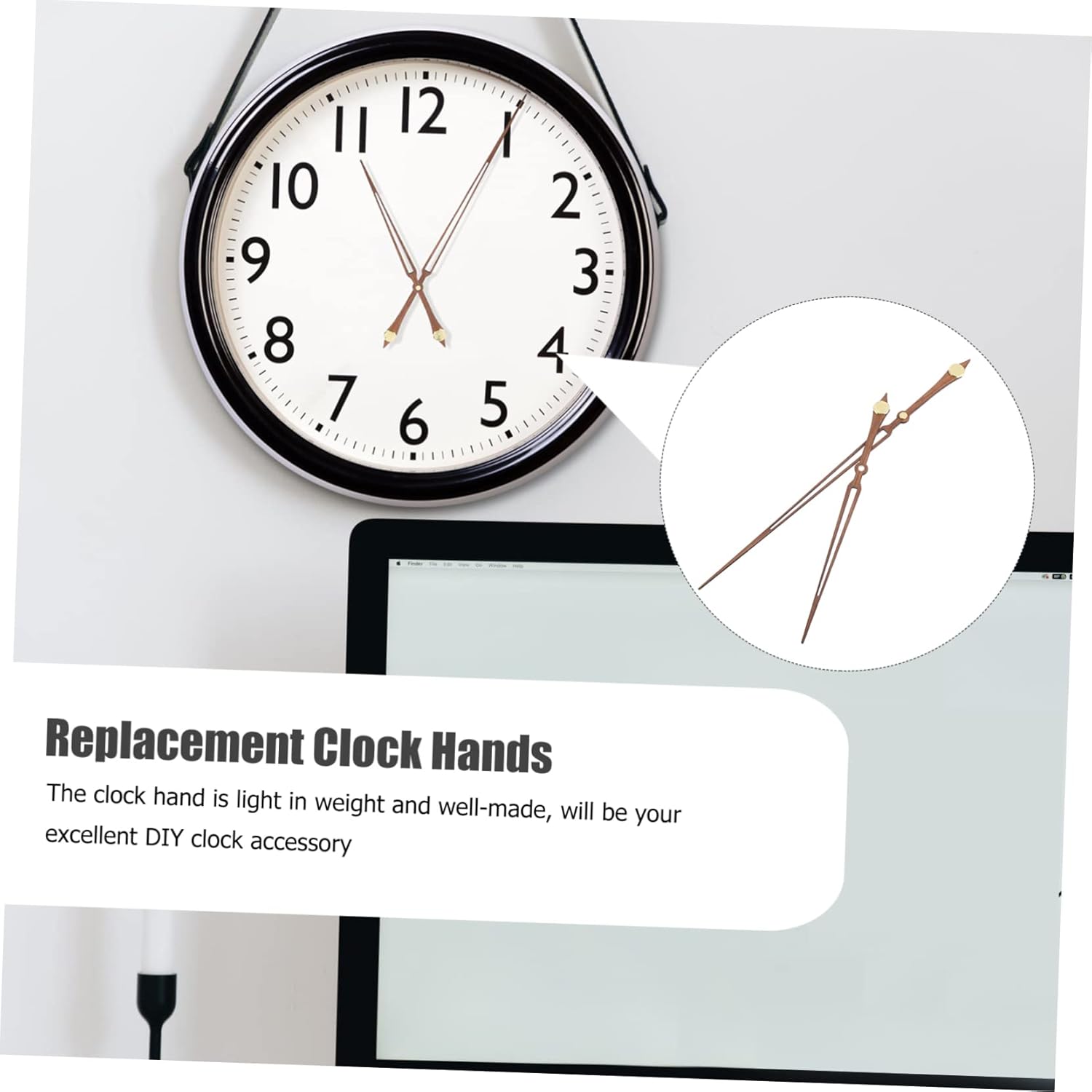 Precious Wooden Wall Clock Hands Set