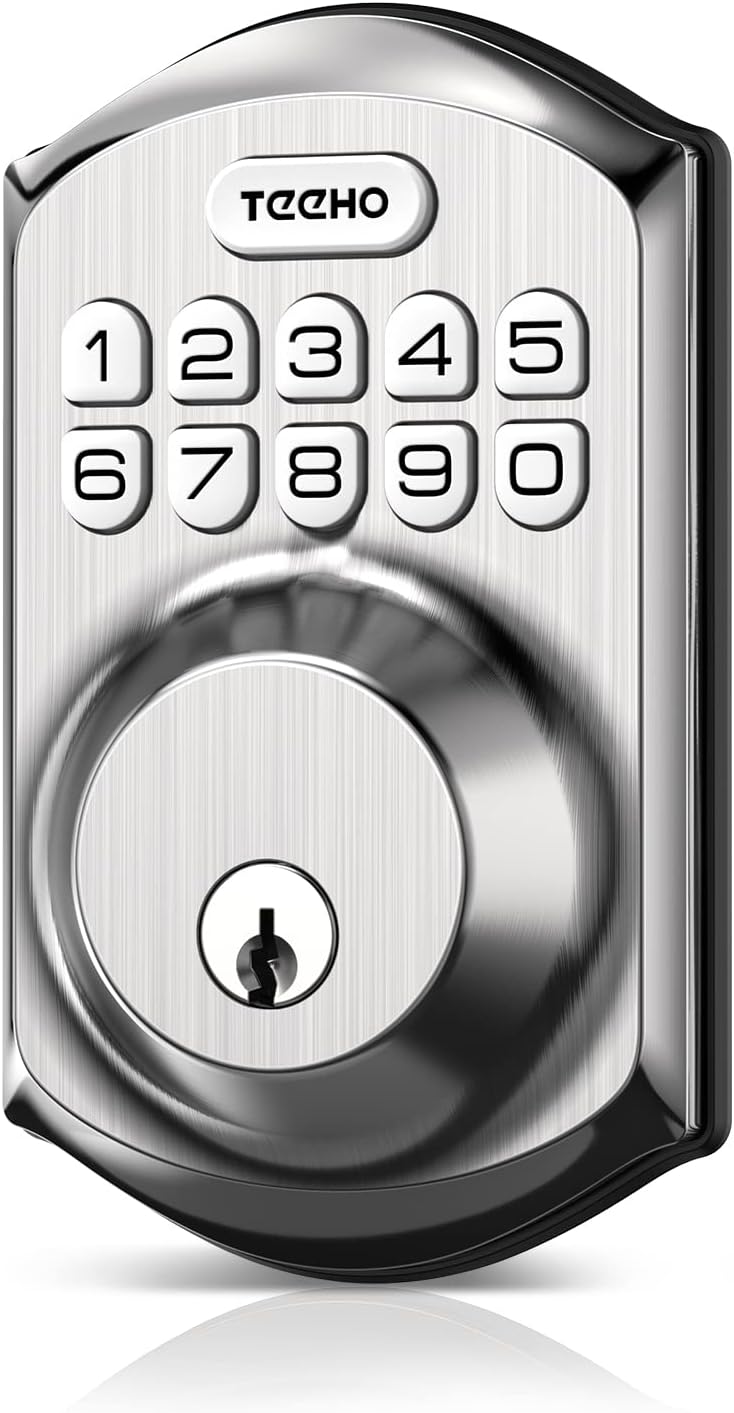 Smart Deadbolt Lock with Keypad for Front Door Keyless Entry Security