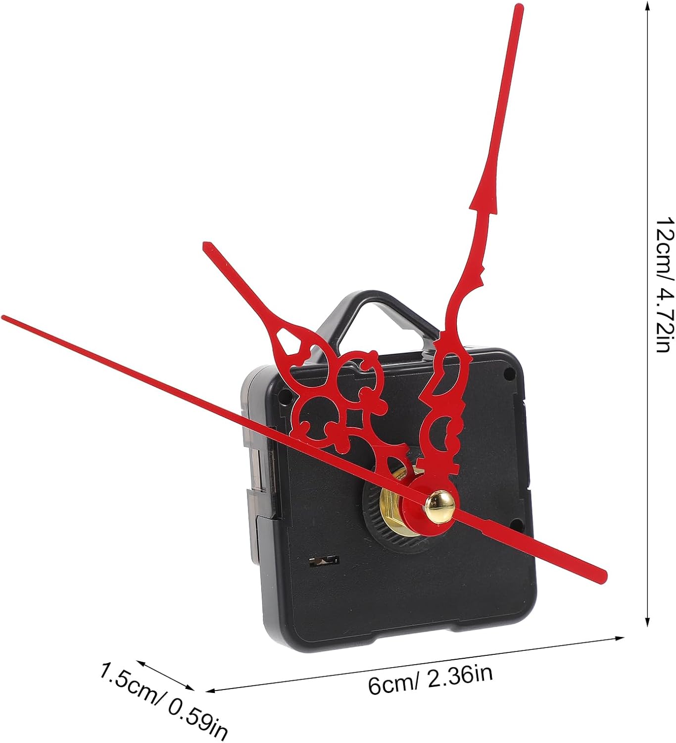 Uonlytech Red DIY Wind-Up Clock Personalize Your Style