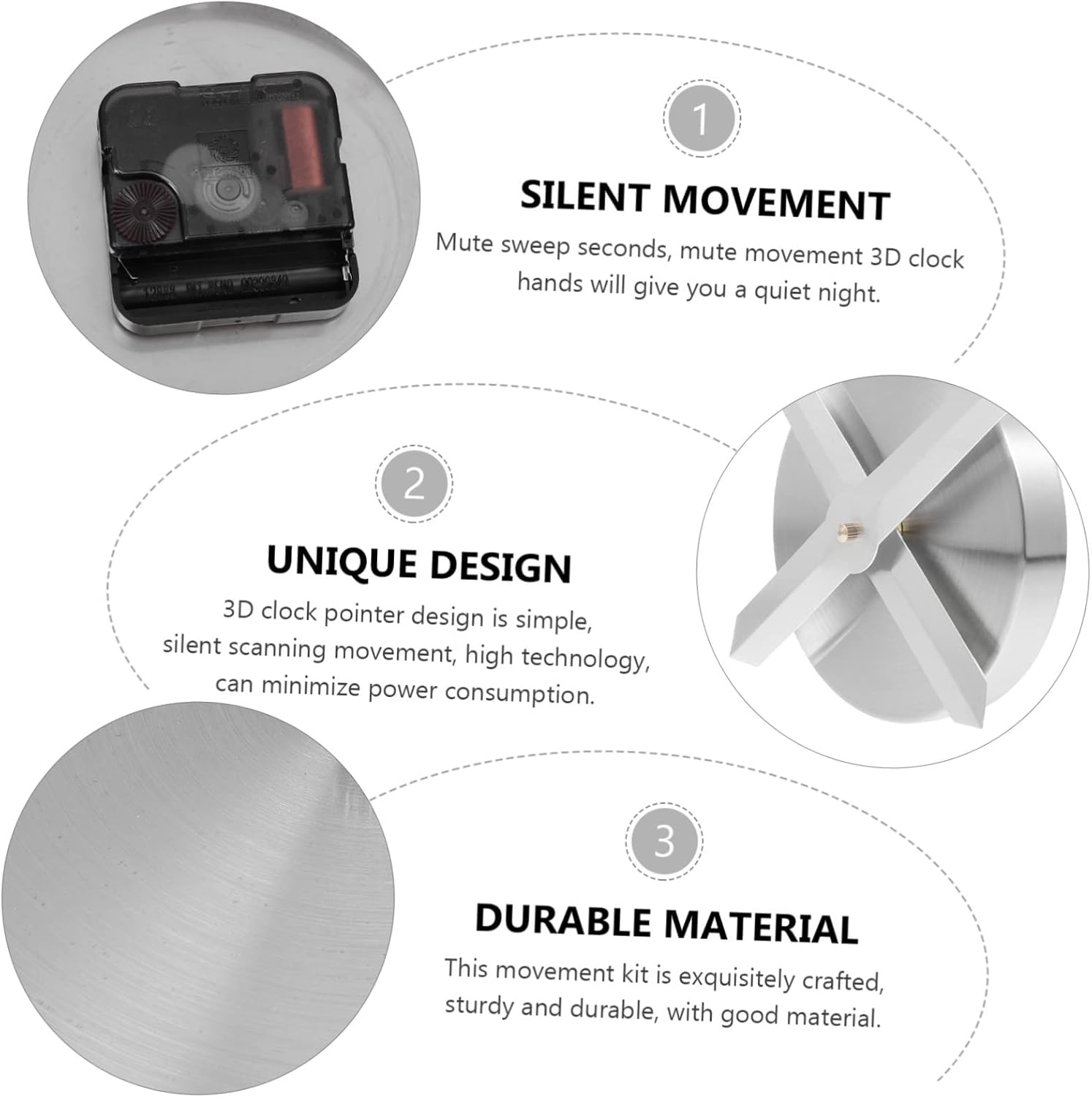 Modern DIY Clock Kit for Home Decor