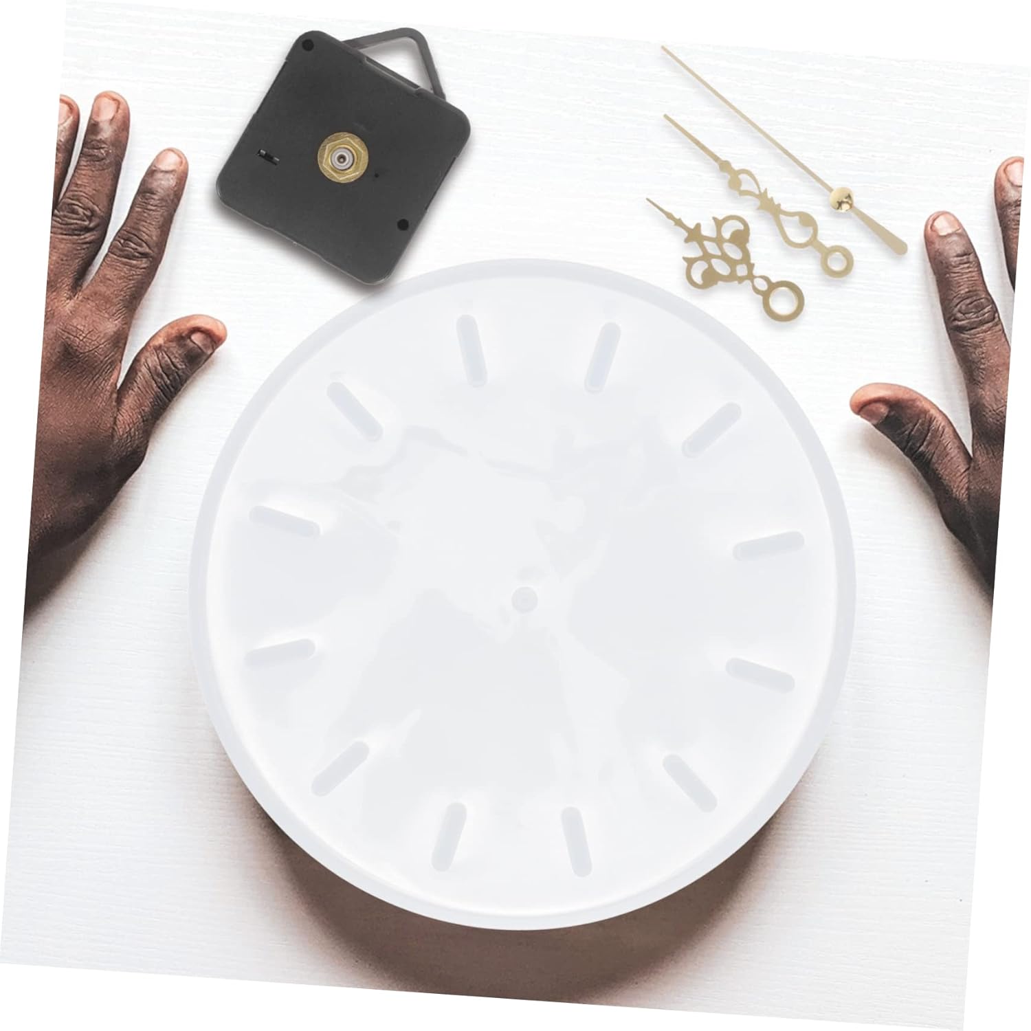 Eco-Friendly Epoxy Silicone Mold for DIY Clock Faces