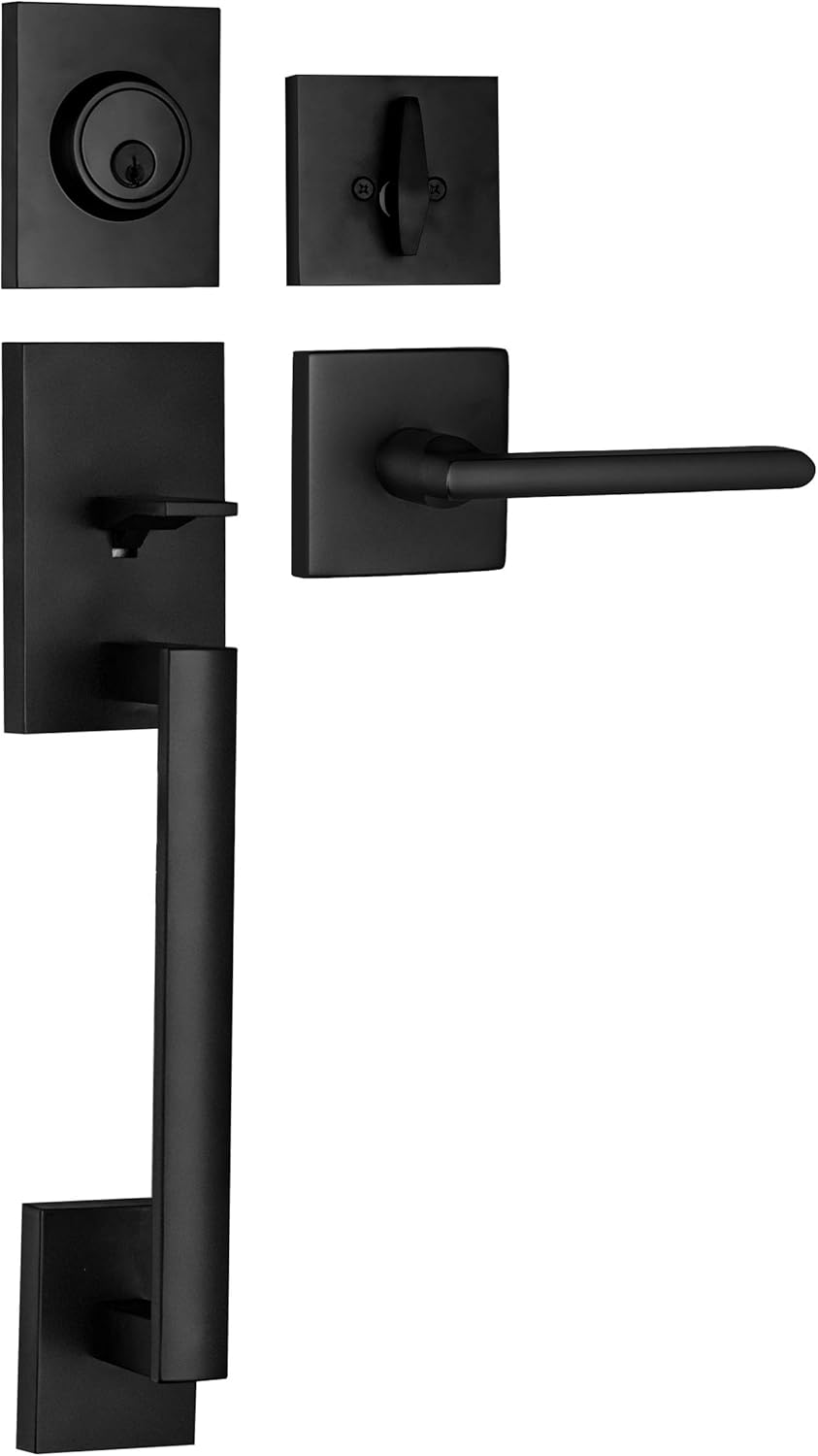 Slim Durable Front Door Handle Set