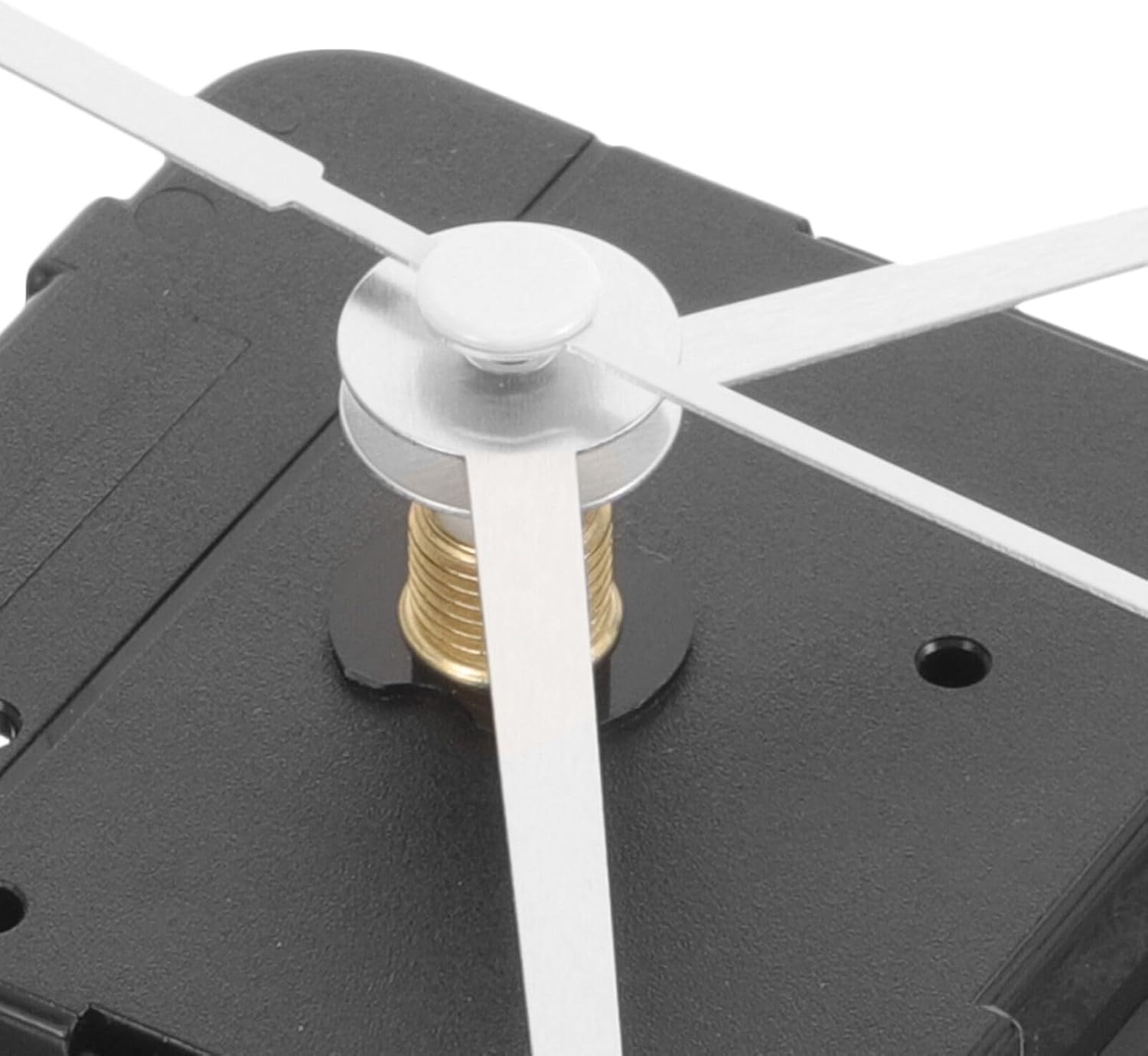 Reverse-RotatingBattery-Powered Silver Clock Mechanism Kit