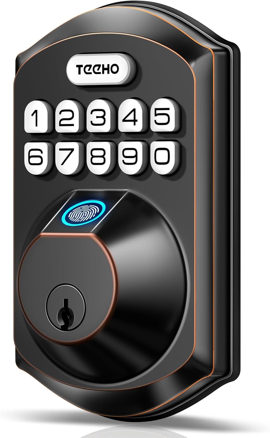 Quick-Install Fingerprint Door Lock - Oil-Rubbed Bronze