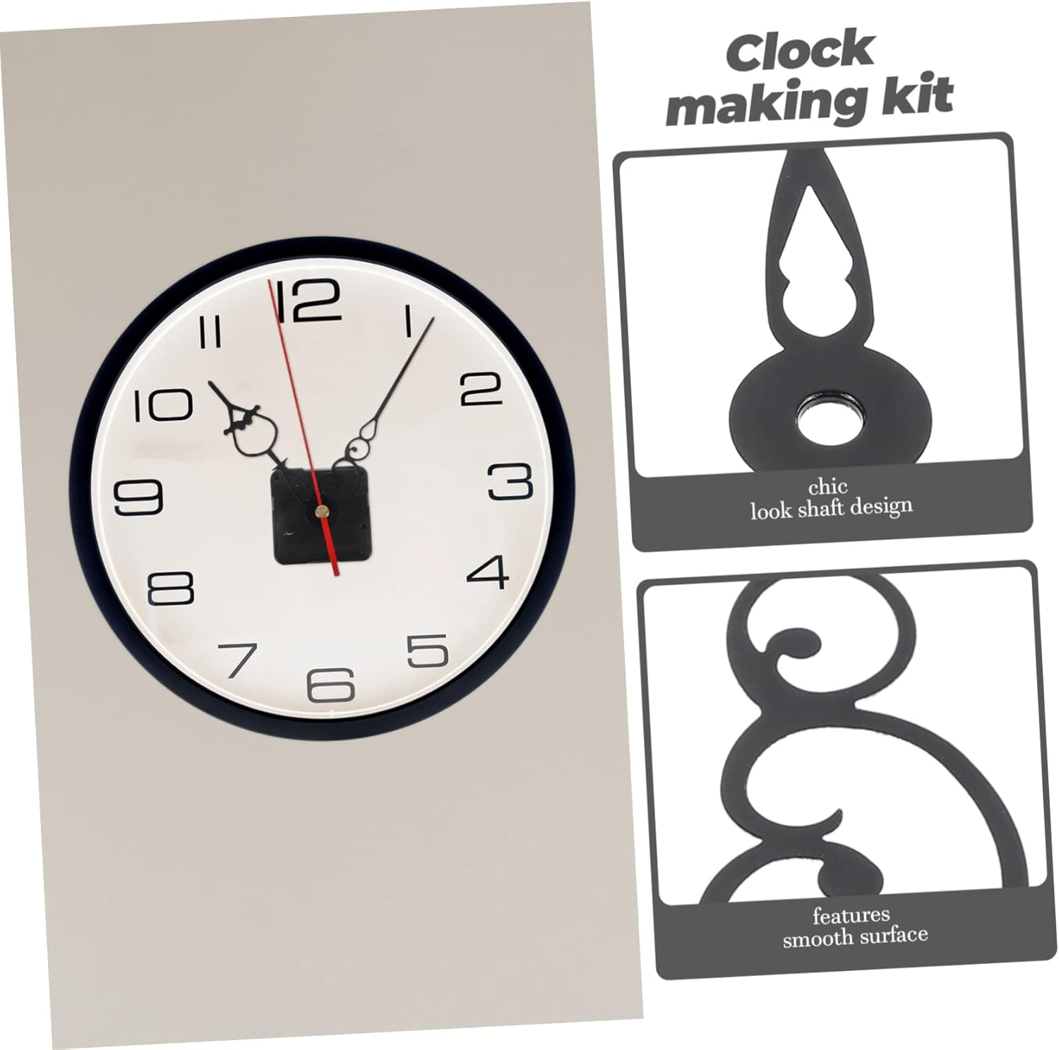 WhamVox 35CM Silent Quartz Clock Movement Kit