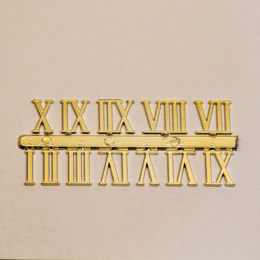 DIY Digital Clock Numbers Kit - Roman Numerals Silver