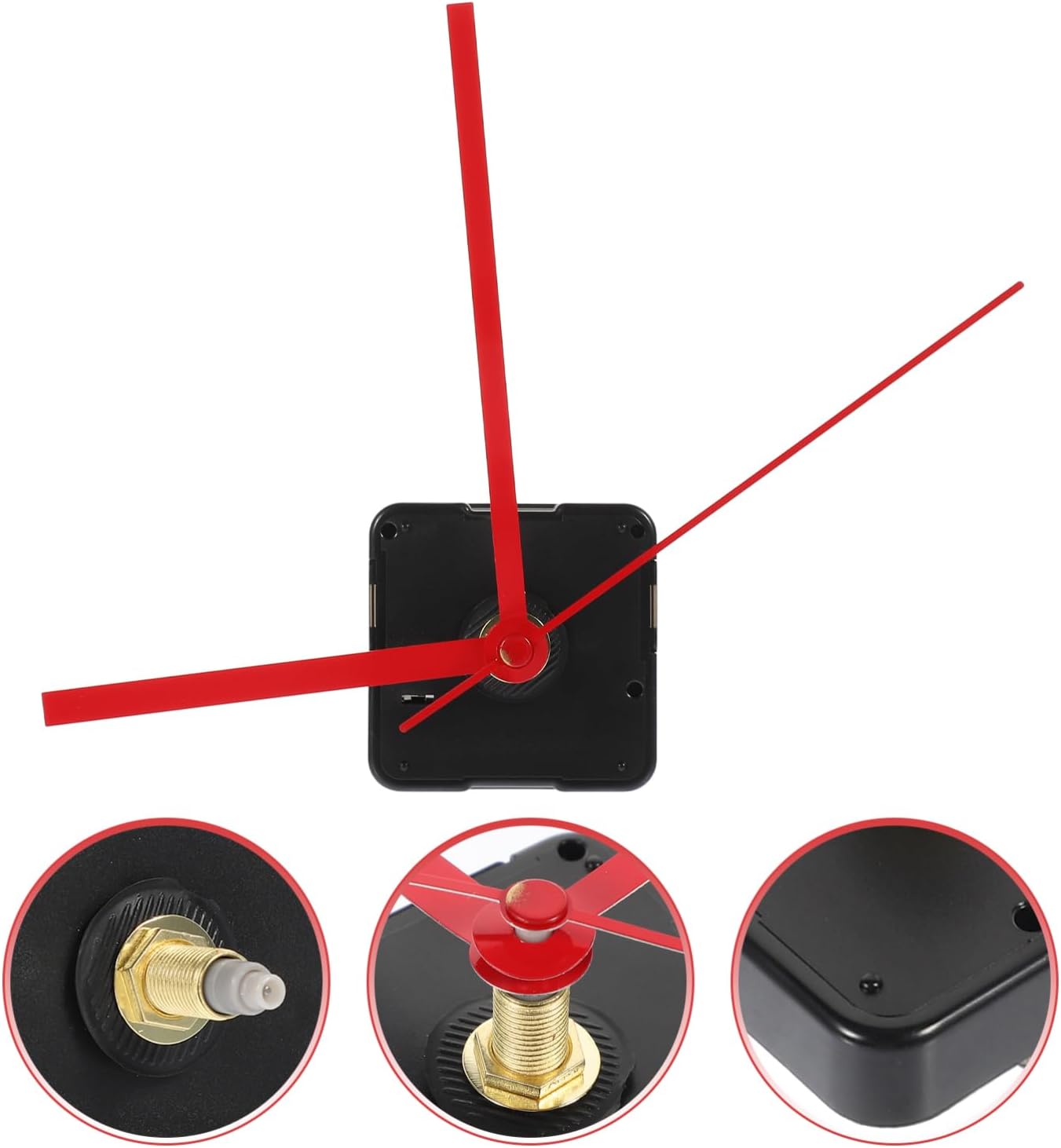 2-Piece Metal Wall Clock Mechanism Replacement for DIY Repair Accurate Timekeeping