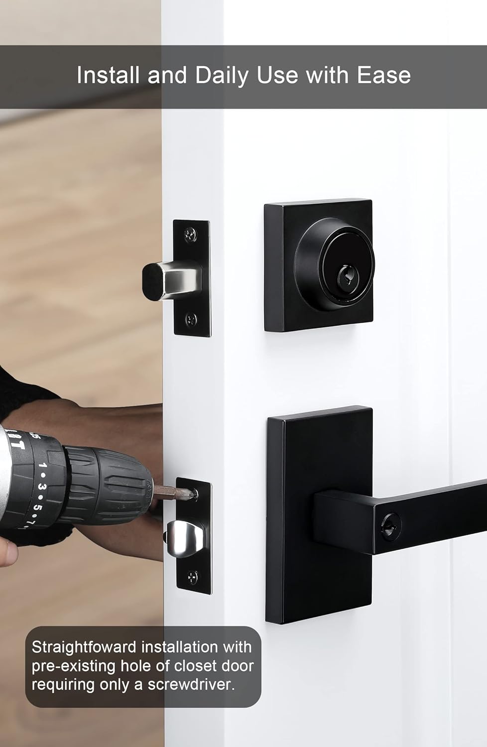 GoldenWarm Door Lock Set with Deadbolt