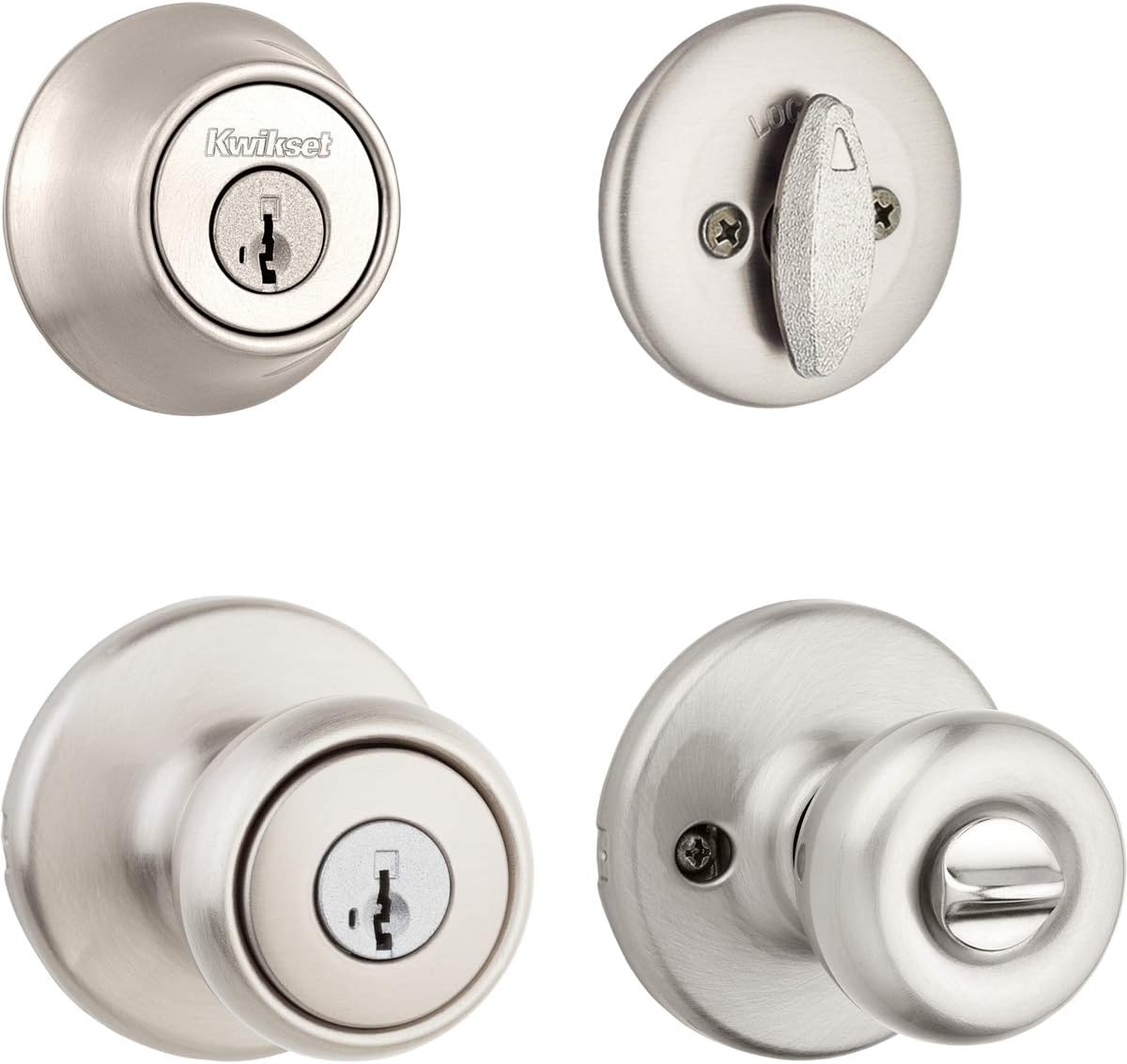 Kwikset Tylo Entry Combo Set Satin Nickel