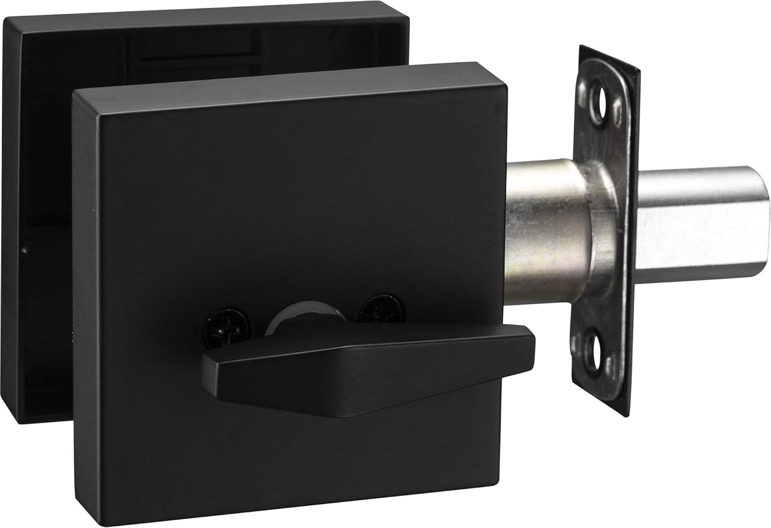 Modern Square Entry Lever Door Handle Set