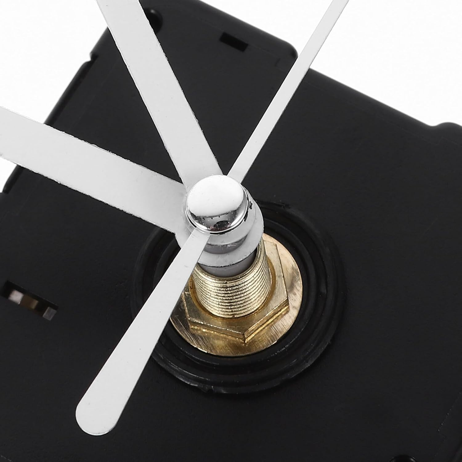 UOnlyTech DIY Wall Clock Mechanism Replacement Kit - White Plastic Mute Hands Movement