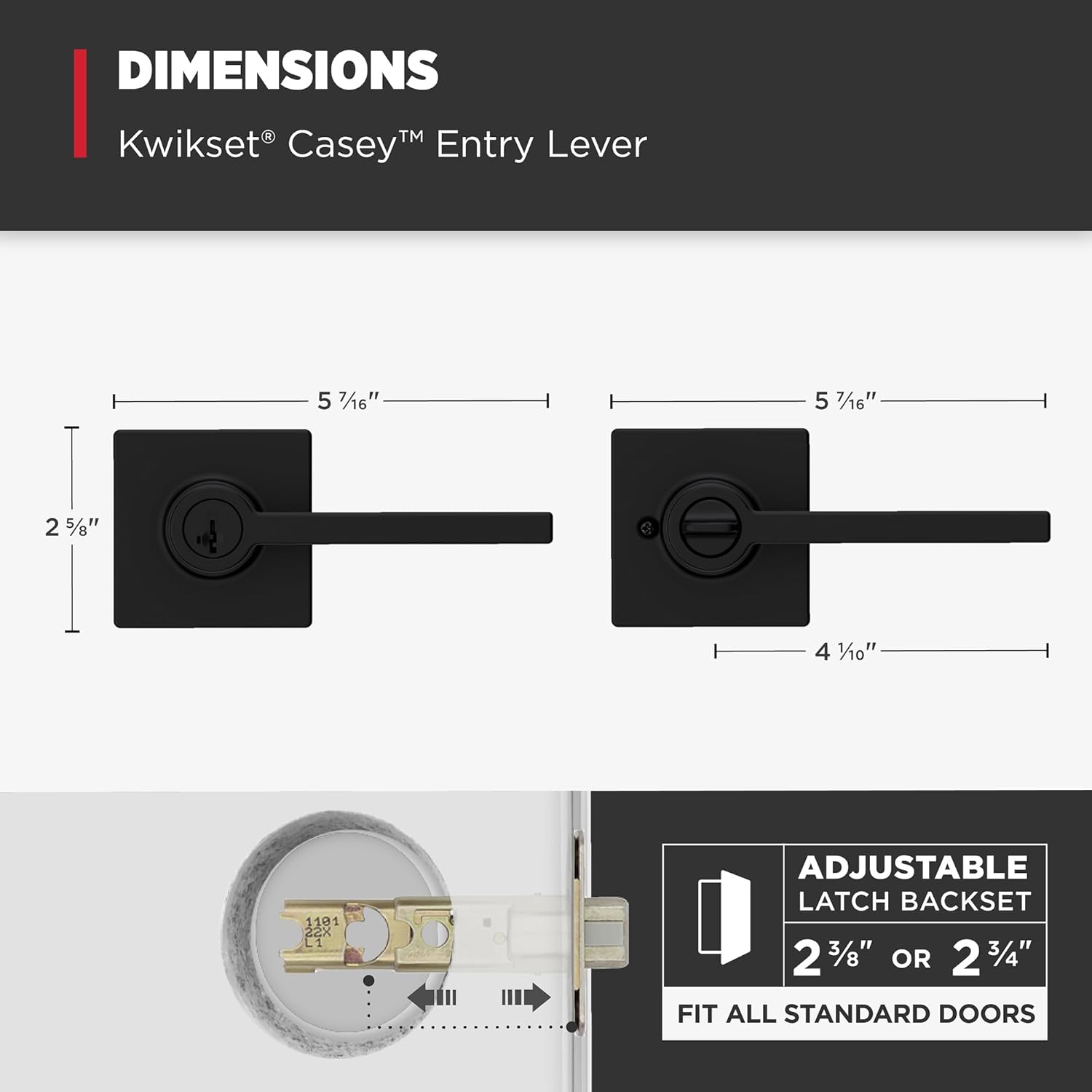 Kwikset Casey Door Handle