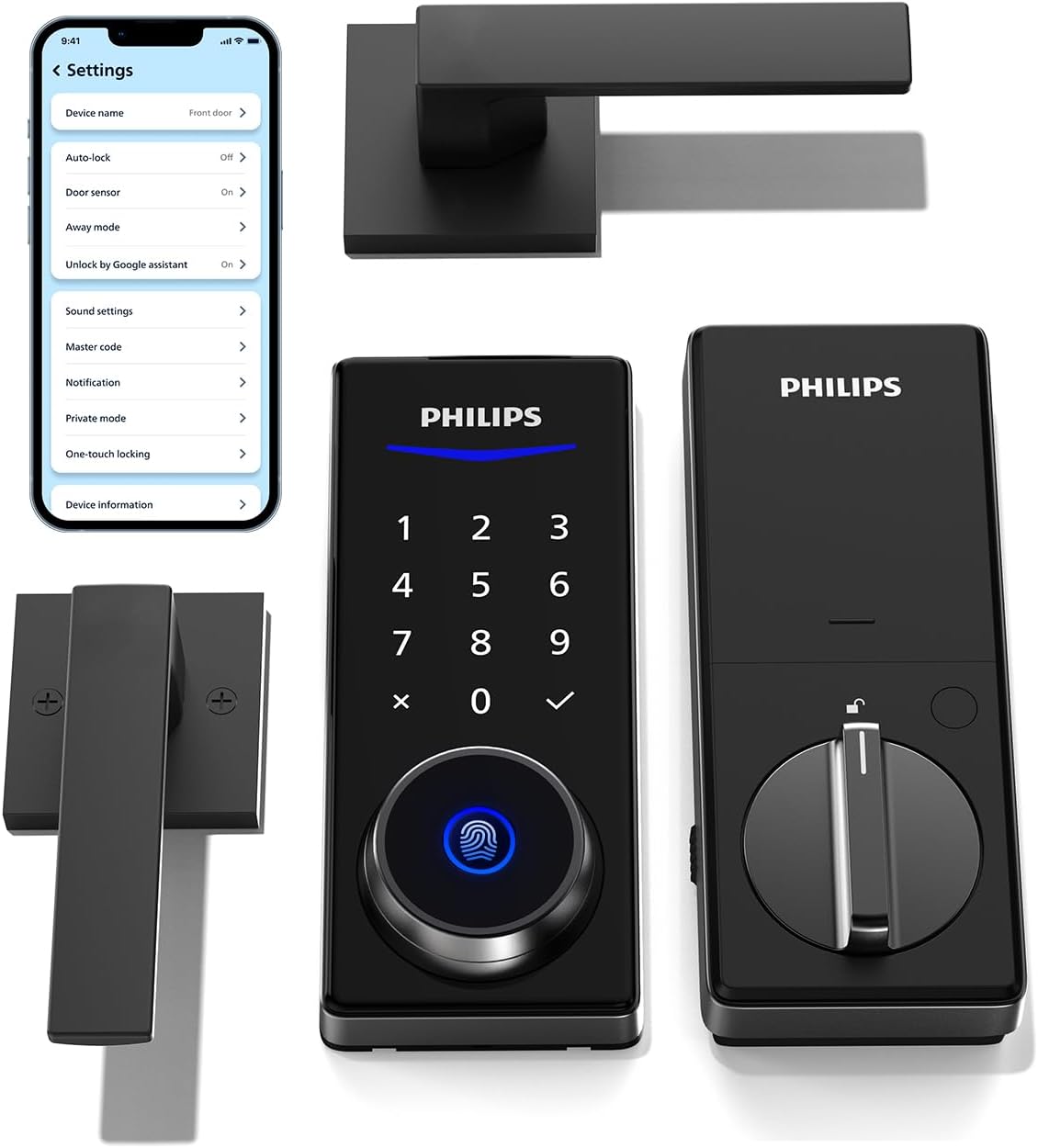 Smart Door Lock with Keyless Entry Fingerprint Unlock