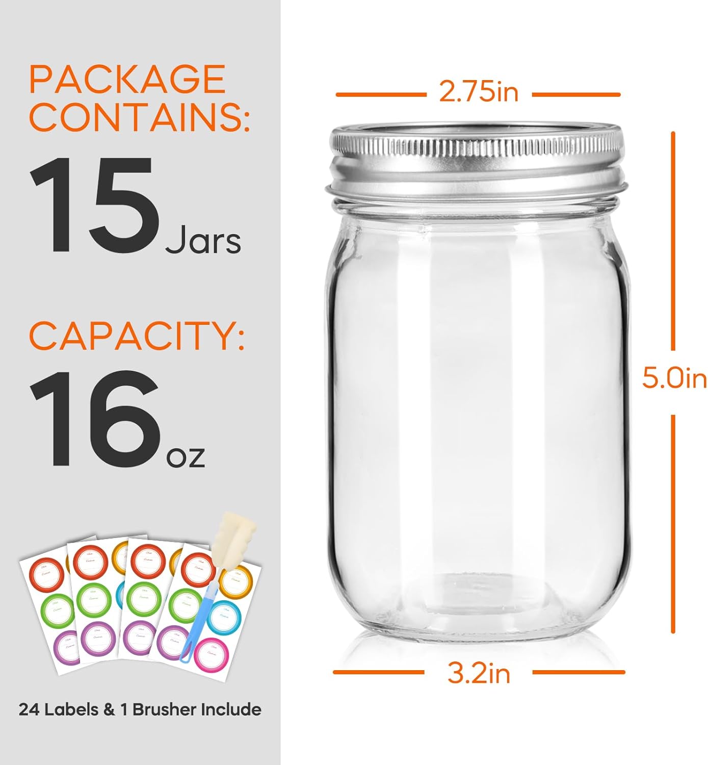 Mcupper Mason Jars