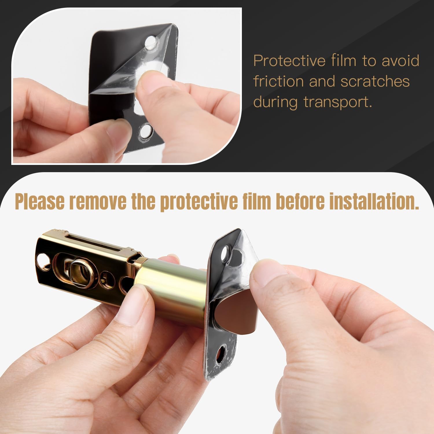 Wave Style Privacy Door Handle Keyless Lever with Red Finish