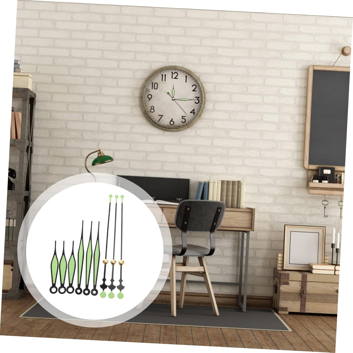 10-Set Replacement Kit for Glow Dark Clock Arms Easy to Install