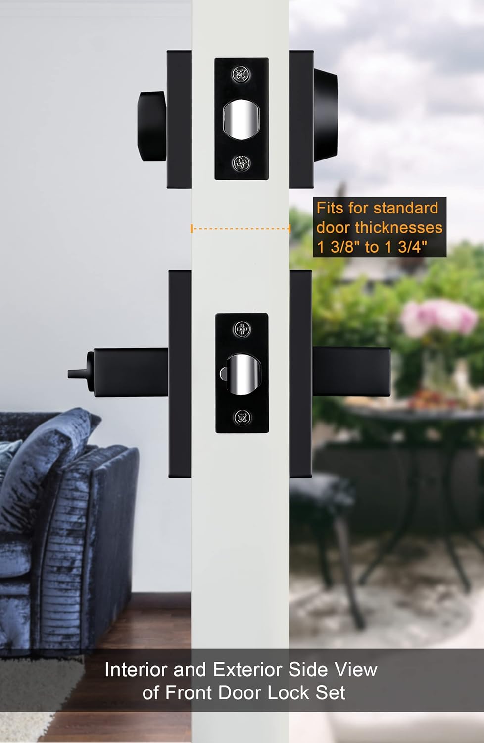 GoldenWarm Door Lock Set with Deadbolt