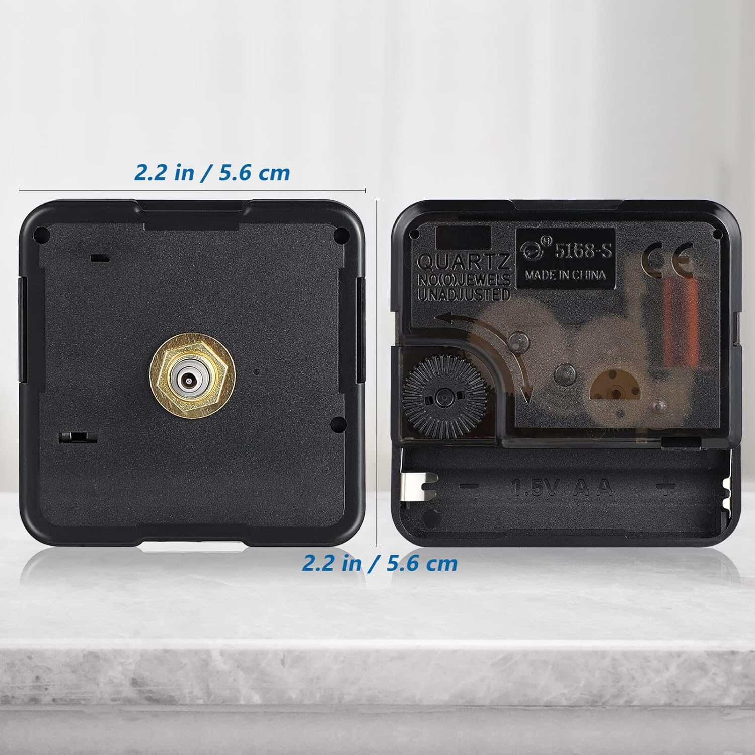 Precision quartz clock movement replacement parts