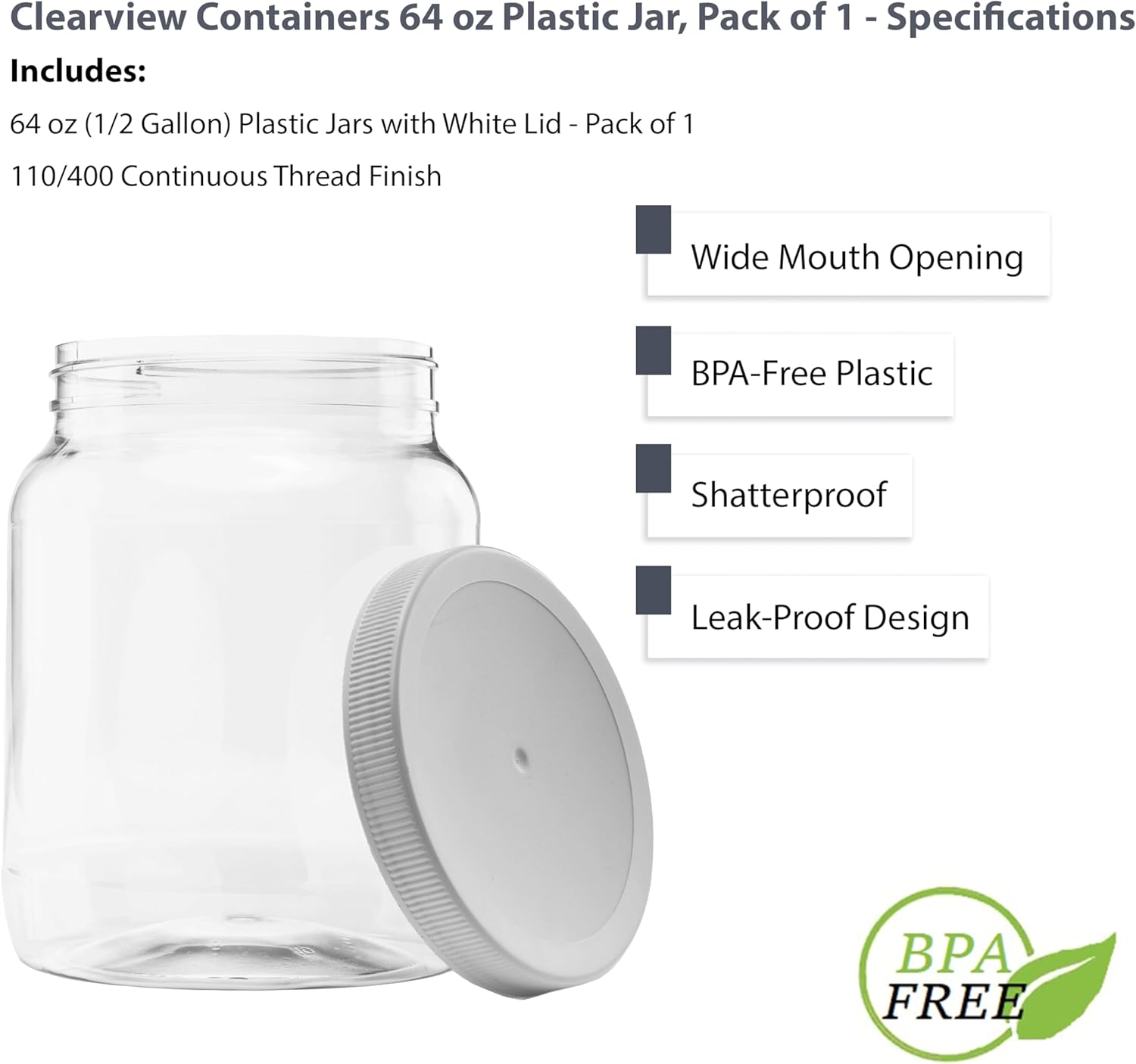 64 oz CANNING JARS