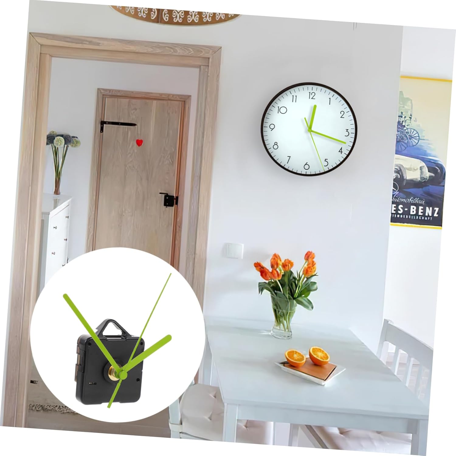 Precision quartz clock movement parts for wall desk or DIY clocks