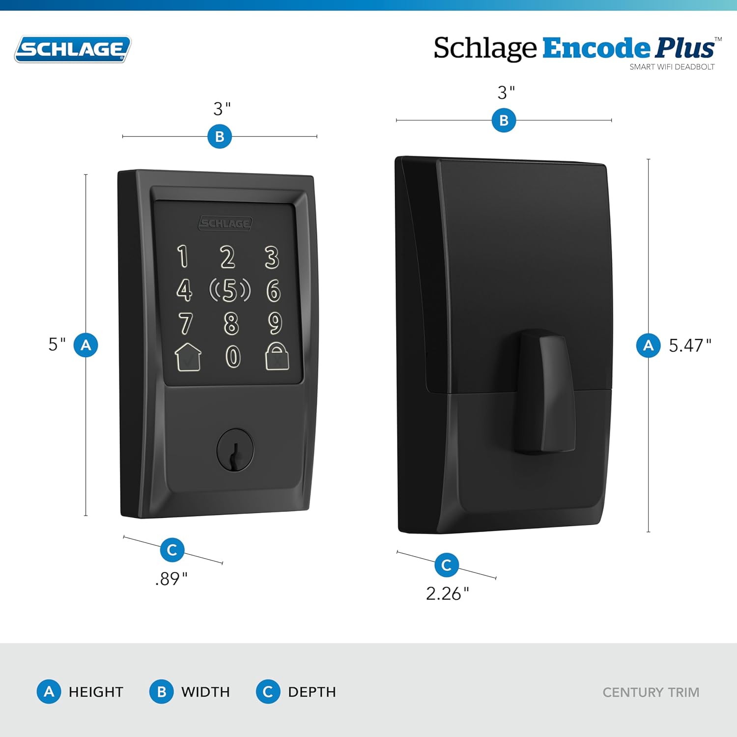 Schlag Encode Plus Smart Wi-Fi Door Lock