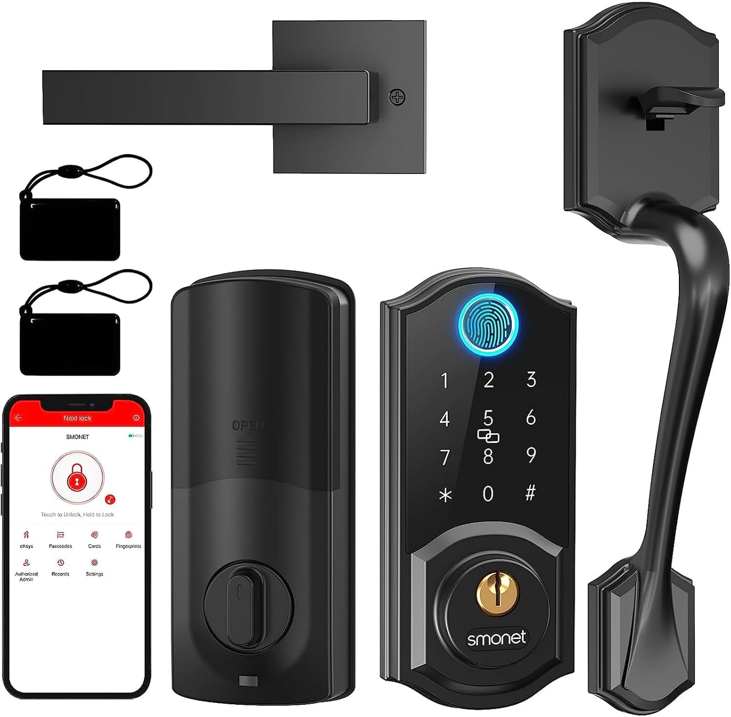 Secure Front Door Lock with Keyless Entry