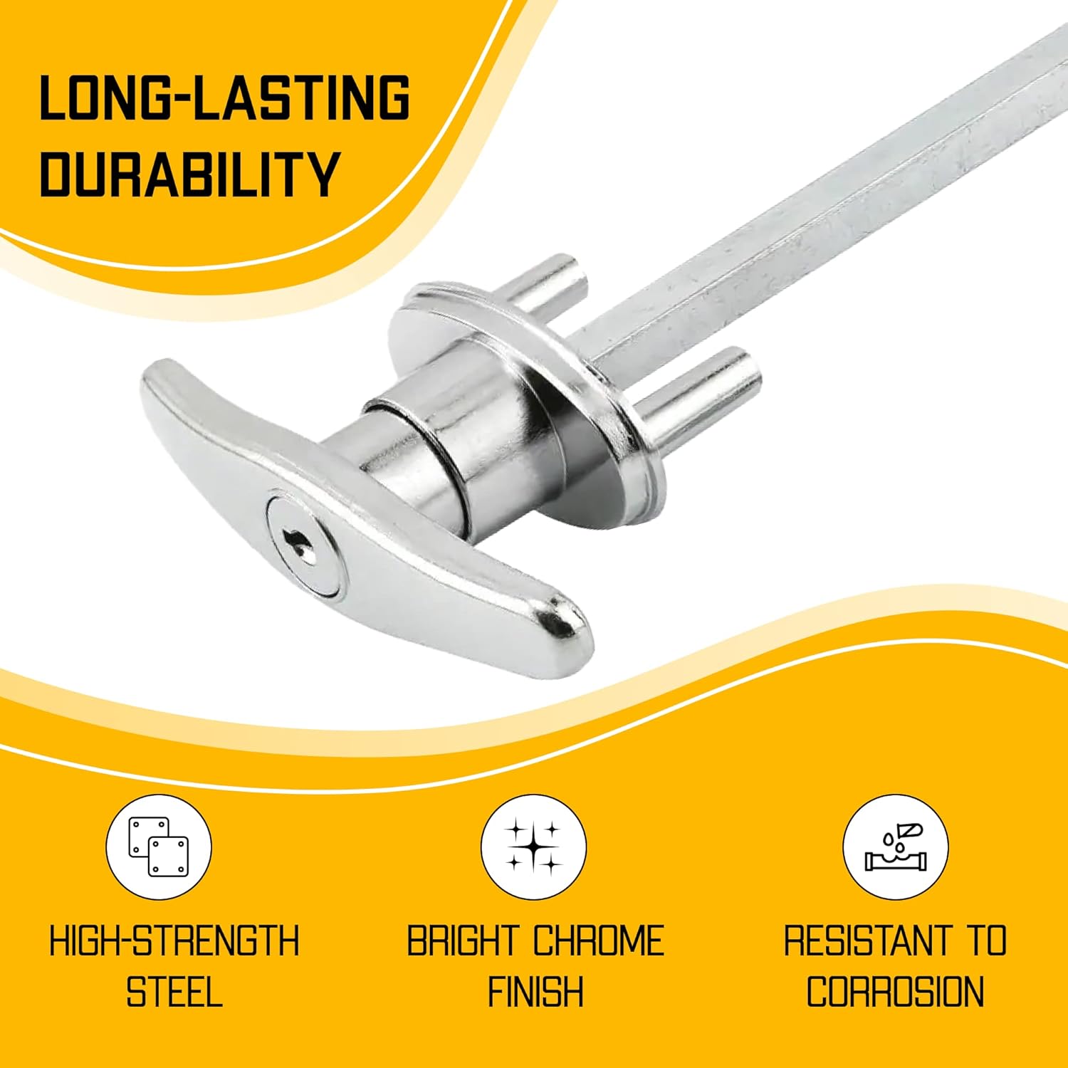Garage Door Handle Lock Kit with Two Keys