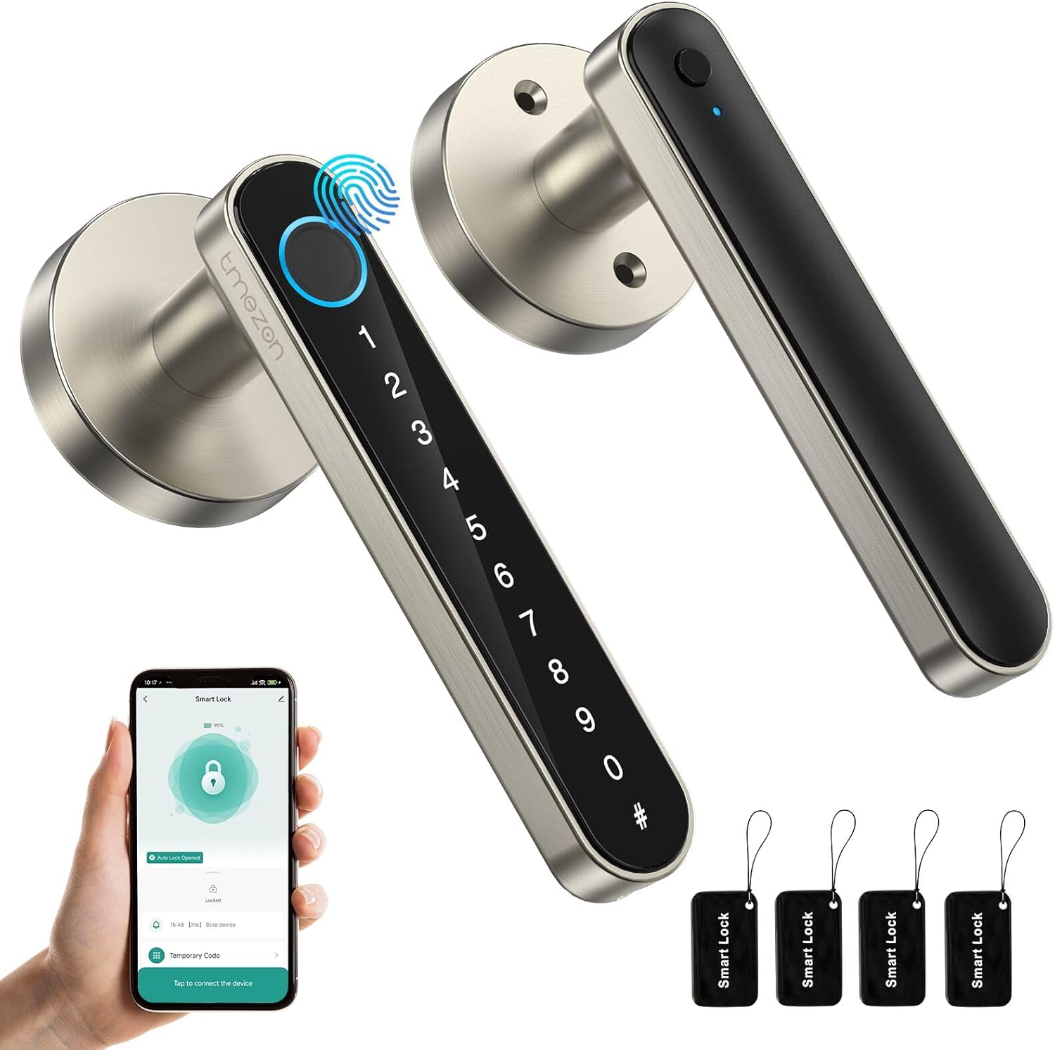 TMEZON Smart Keyless Door Lock with Fingerprint Entry