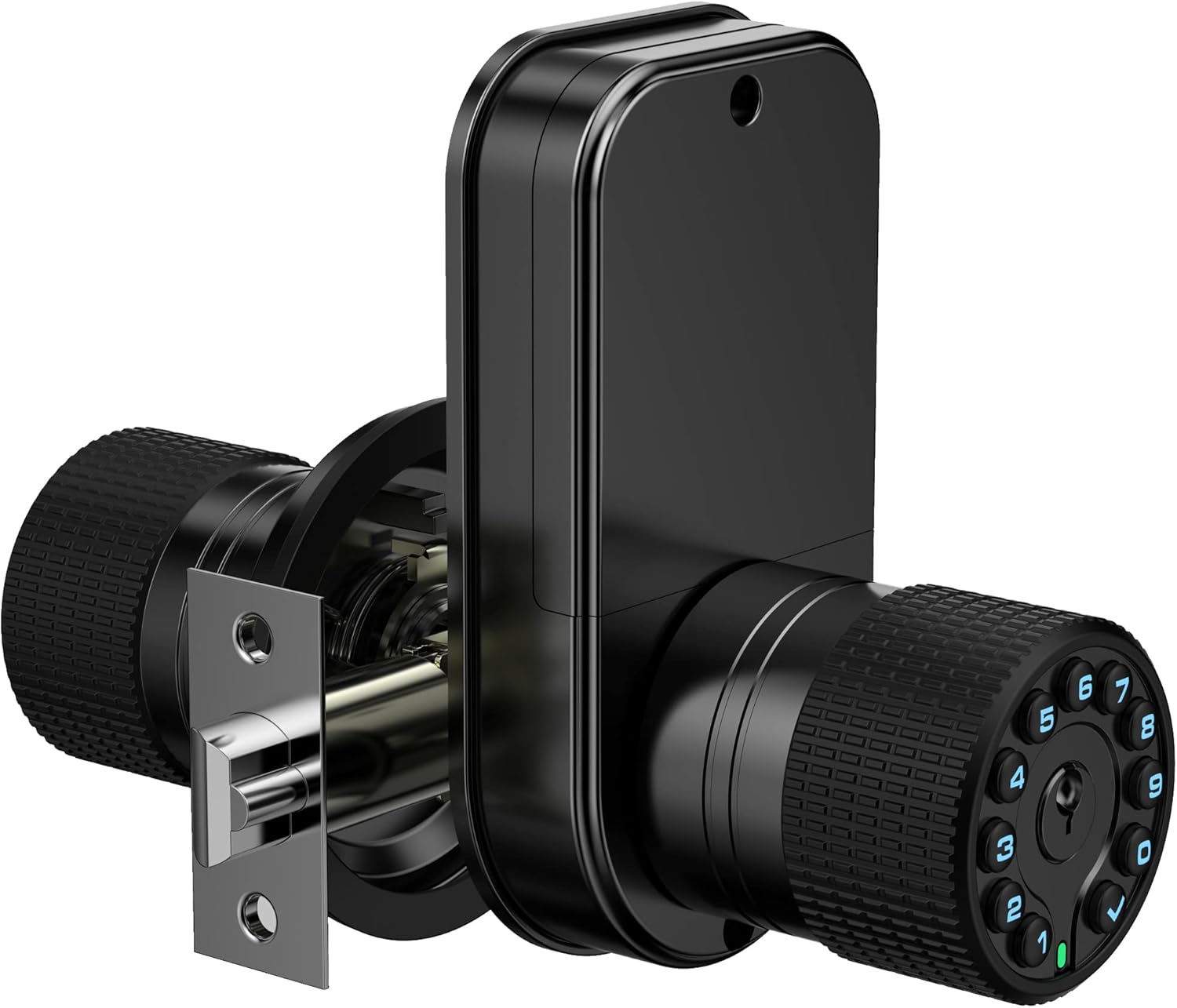 Secure Digital Door Keypad with Dual Cylinder Lock on Door