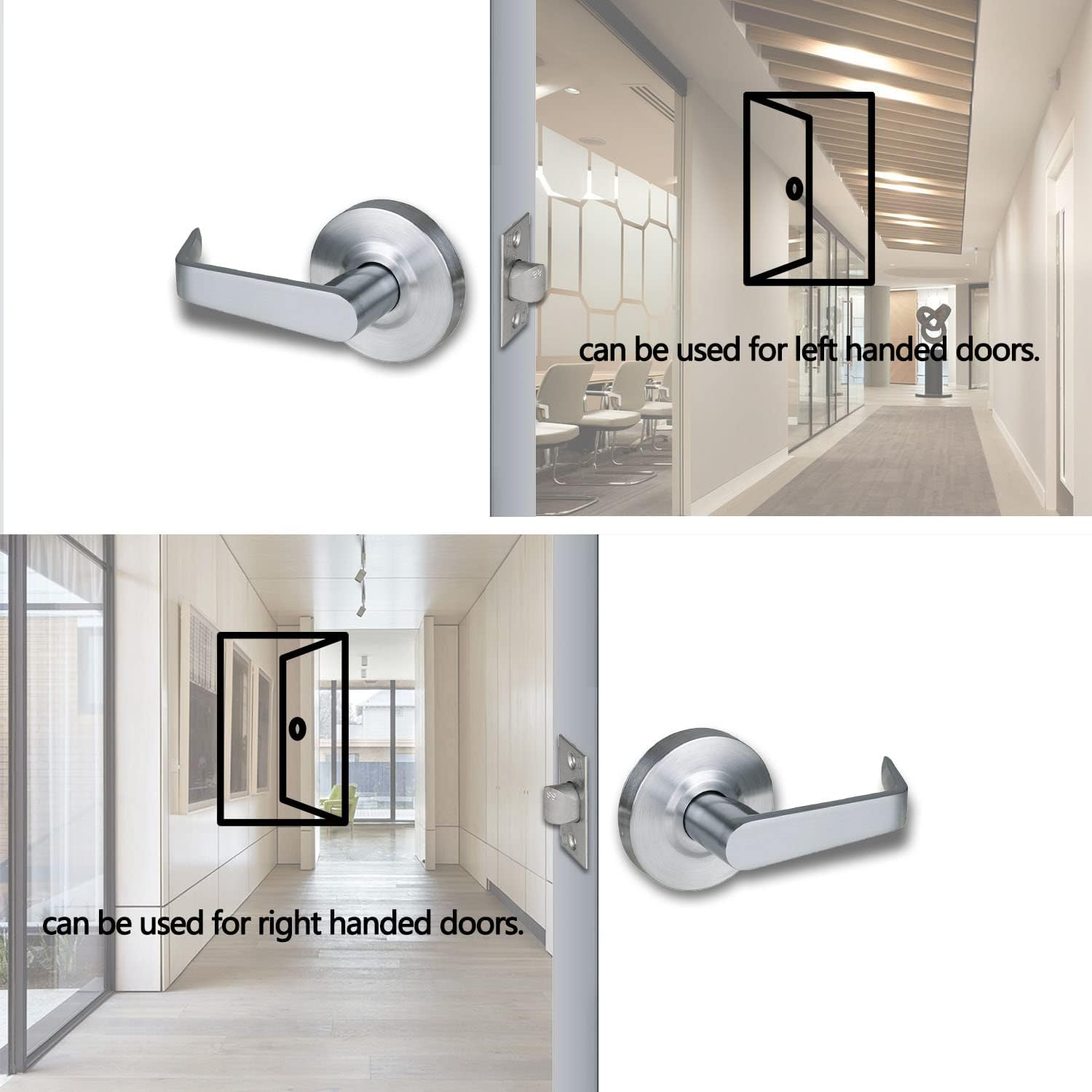 HISAFE Heavy Duty Commercial Passage Door Lever