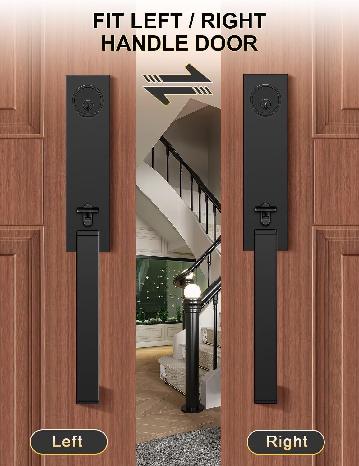 Full Escutcheon Handle Set