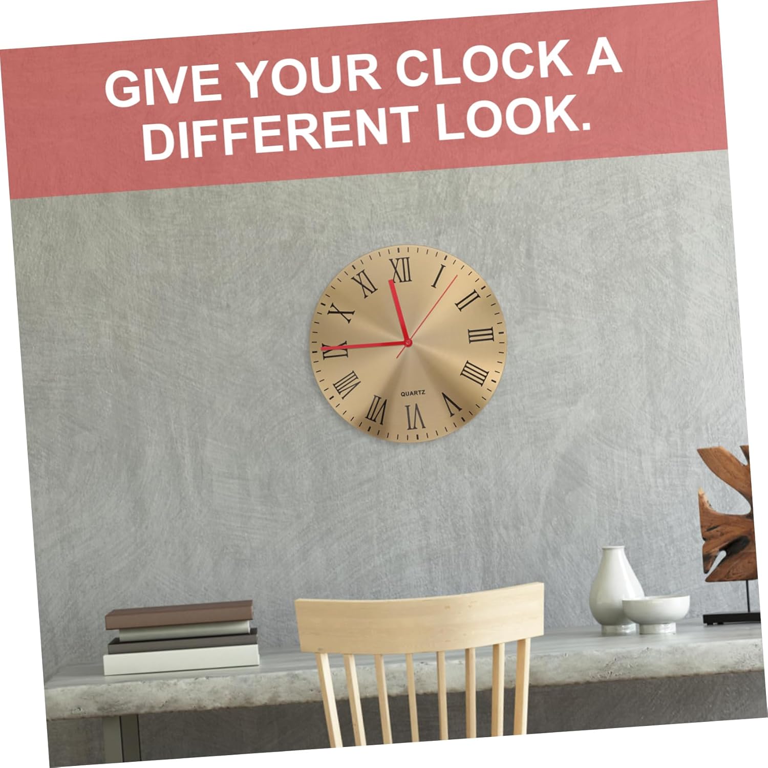 High-Quality Red Extended Screw Mute Clock Mechanism for Clock Hands Replacement