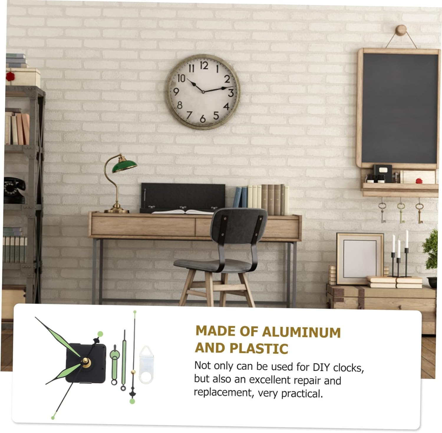 IWOWHERO Silent Quartz Clock Movement Kit