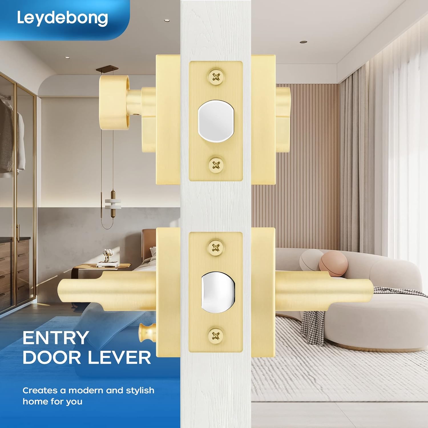 Stylish Front Door Lock Set for Security and Style