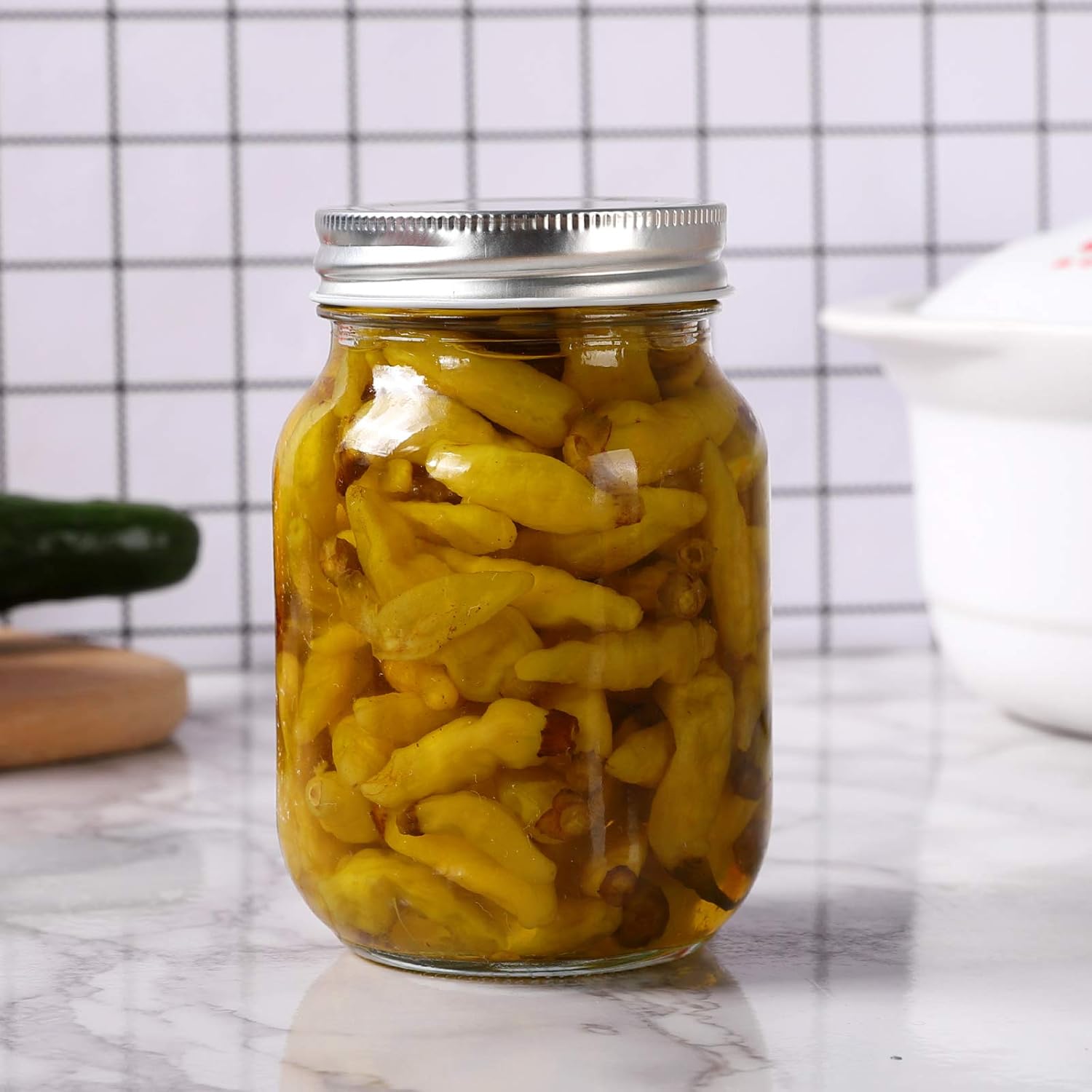 Durable Mason 16oz Jars