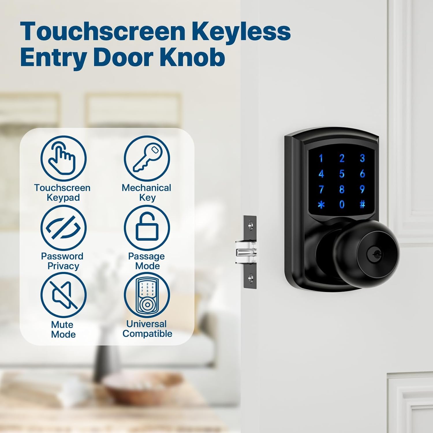 Hidalife Keyless Entry Door Lock with Code