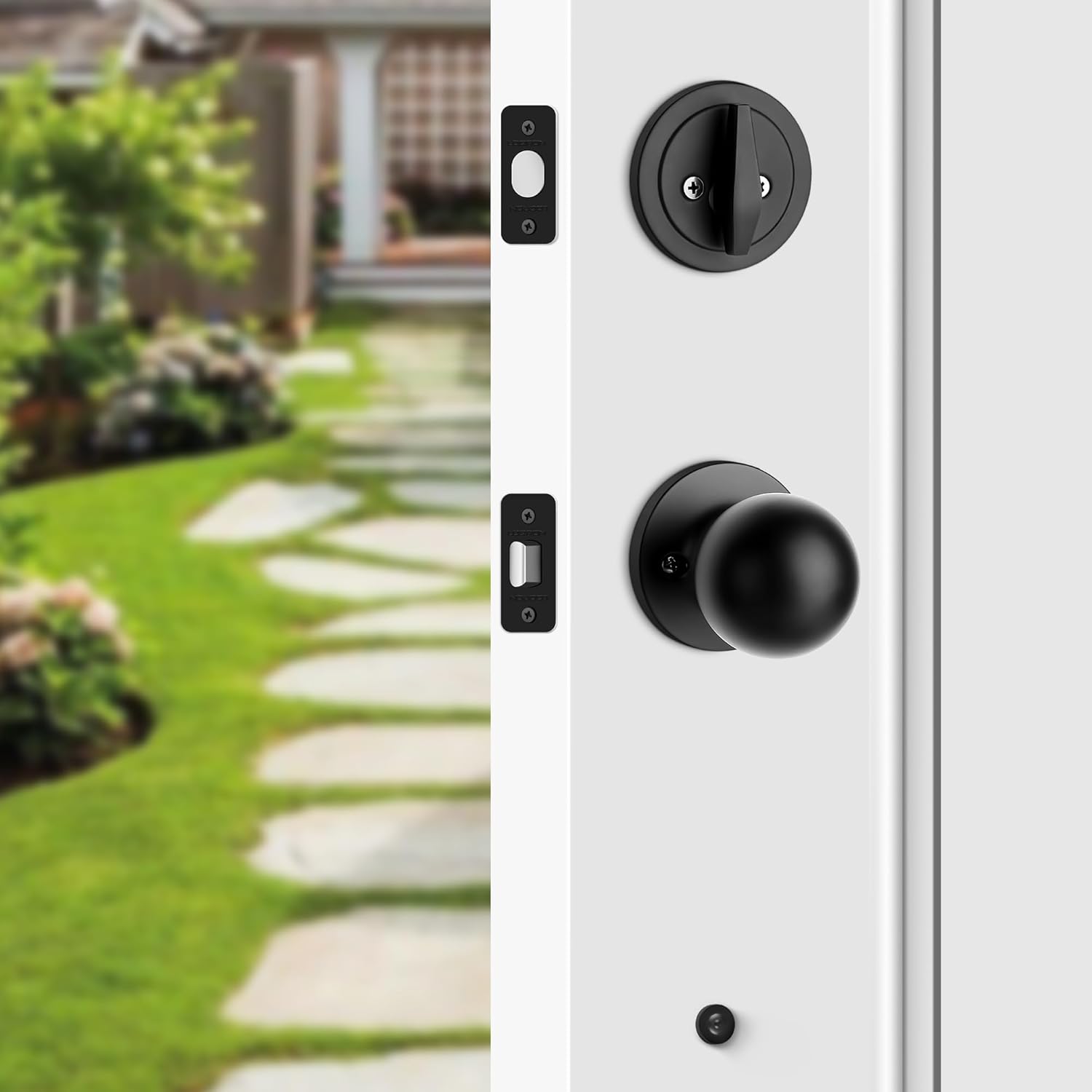 Curved Door Handle Set with Strength and Style United States
