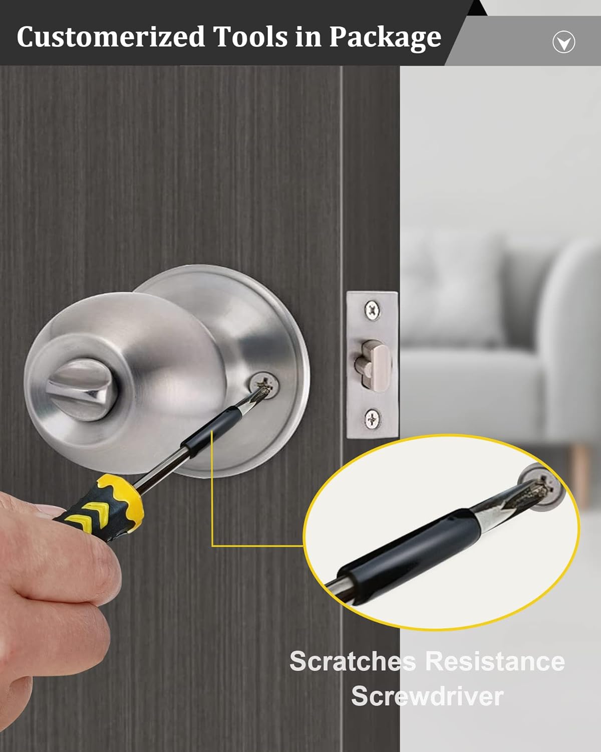 All Keyed Same Entry Door Knob and Single Cylinder Deadbolt Combo Set