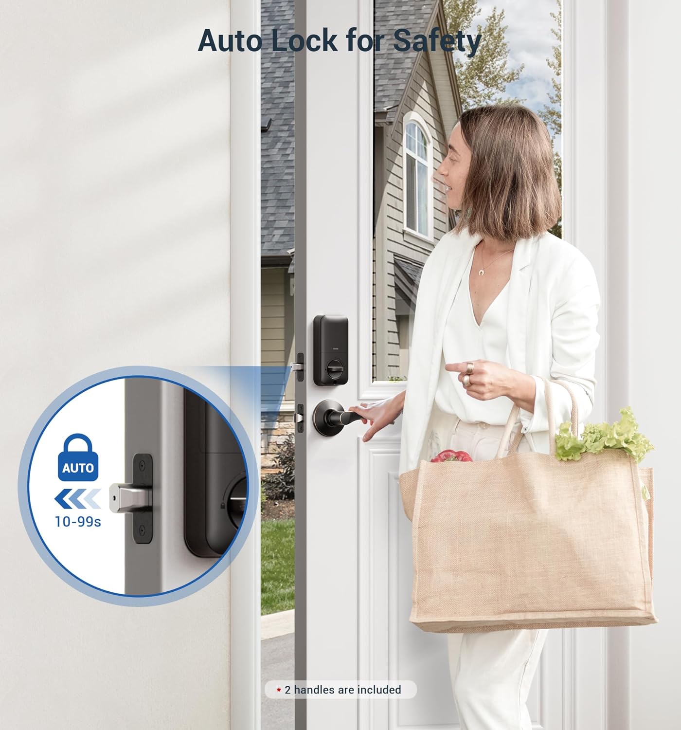 Fingerprint Keypad Door Lock Secure Electronic Keypad Deadbolt