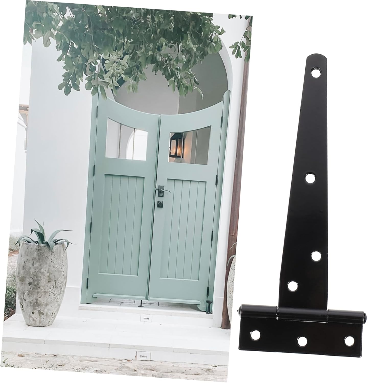 Two-Piece Heavy Duty Gate Hinges with Bi-Shape Design